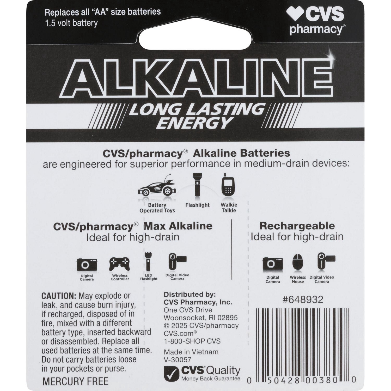 slide 2 of 2, Cvs Aa Alkaline Batteries, 4 Ct, 4 ct