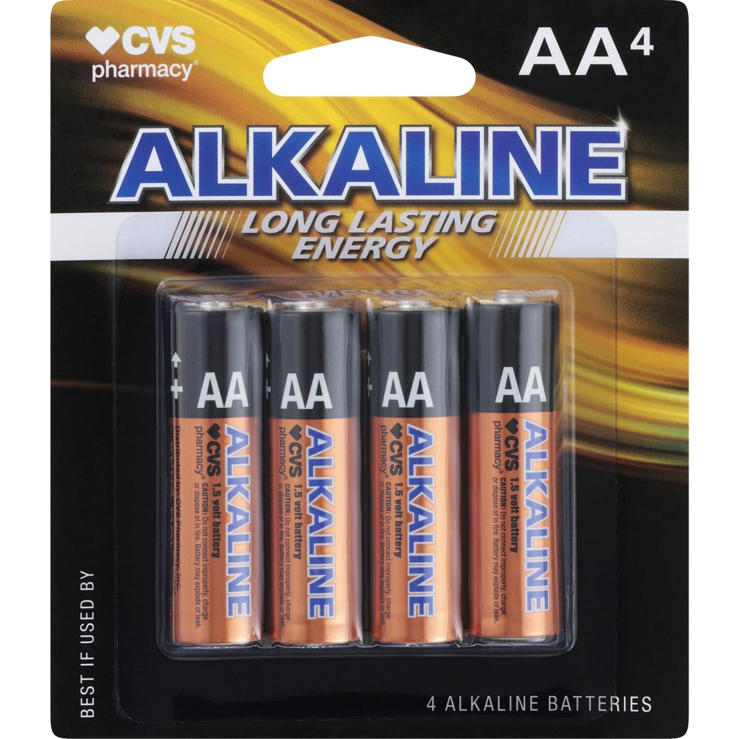 slide 1 of 2, Cvs Aa Alkaline Batteries, 4 Ct, 4 ct