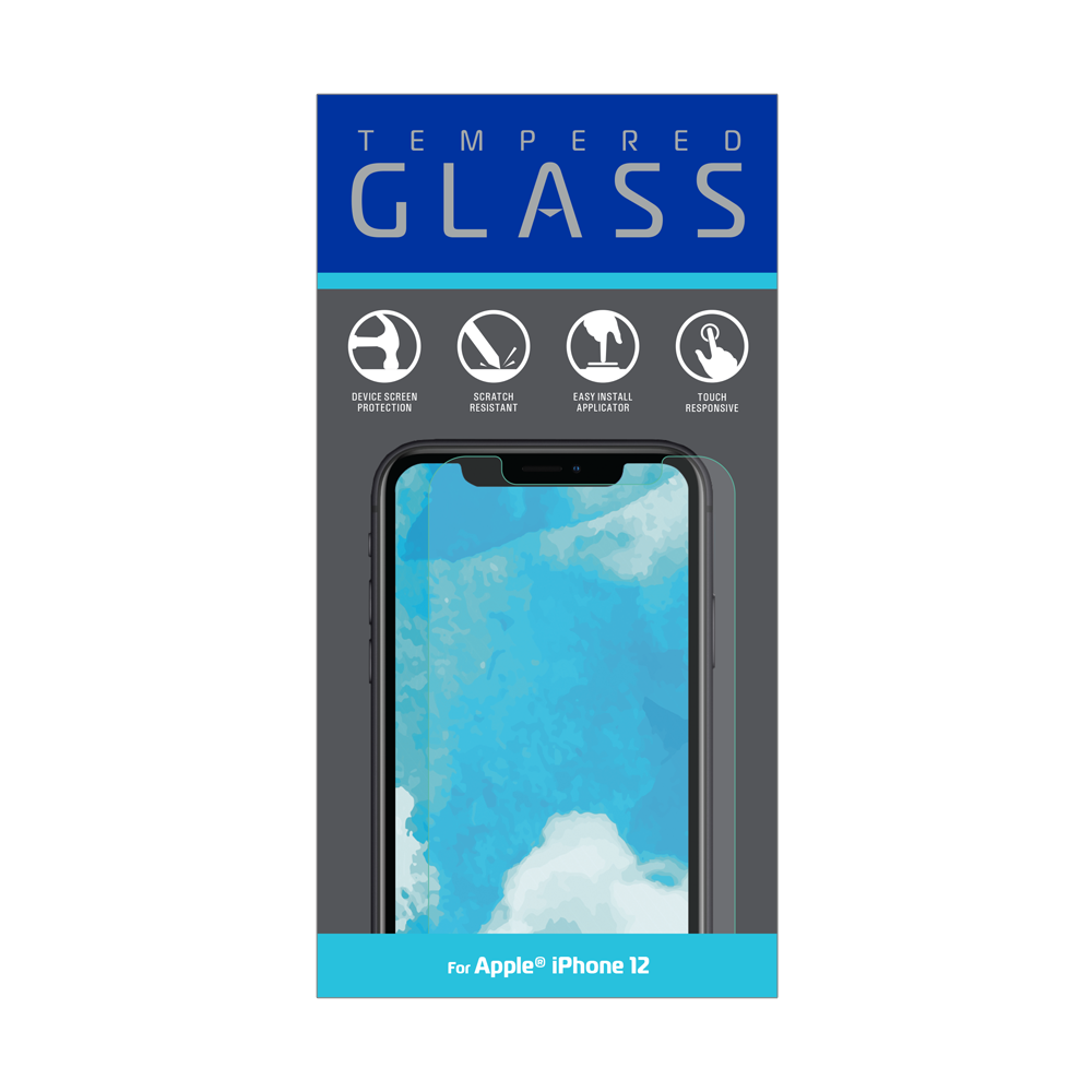 slide 1 of 1, Zgear Tempered Glass Iphone 12 Screen Protector, 1 ct