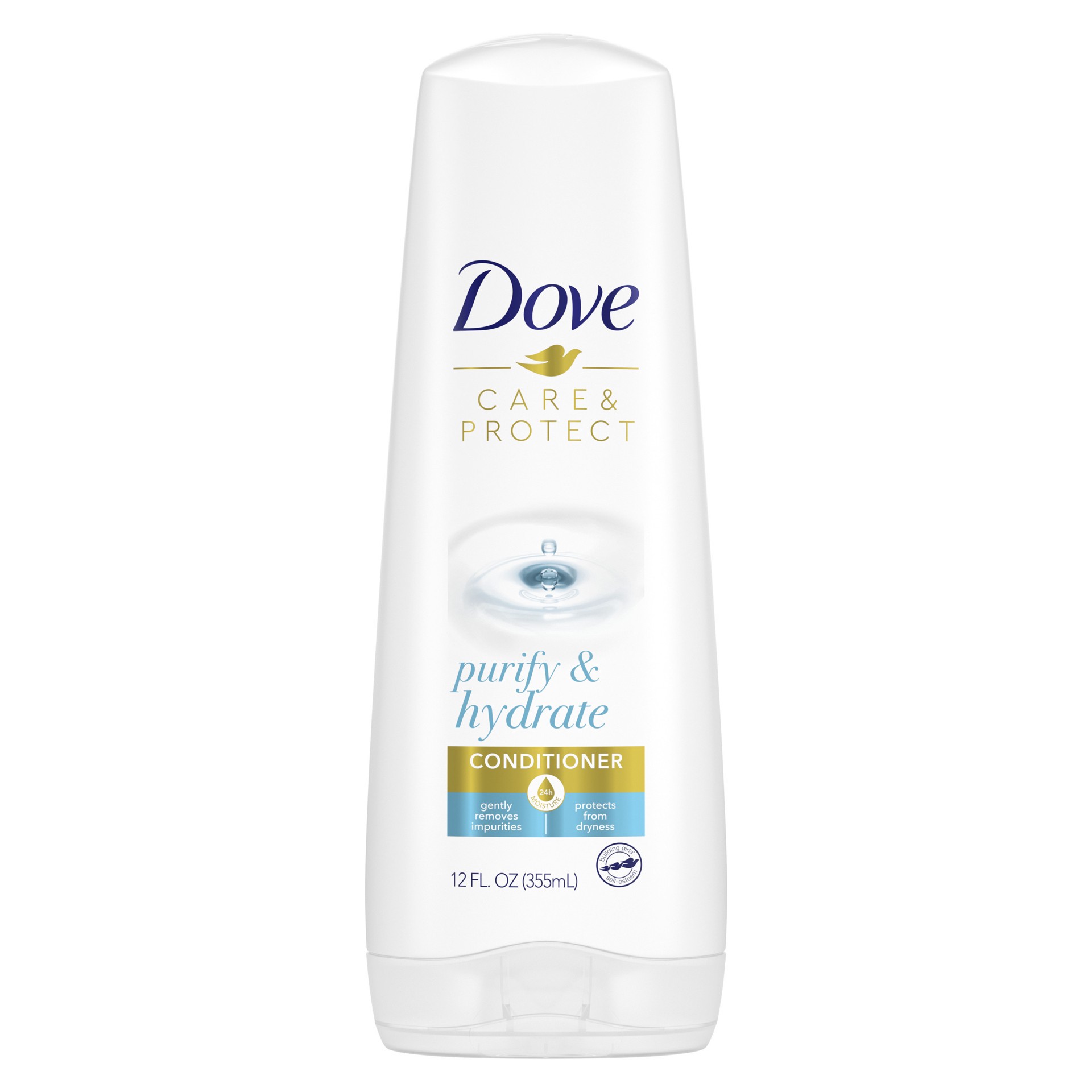 slide 1 of 9, Dove Care & Protect Conditioner Purify & Hydrate, 12 oz, 12 oz