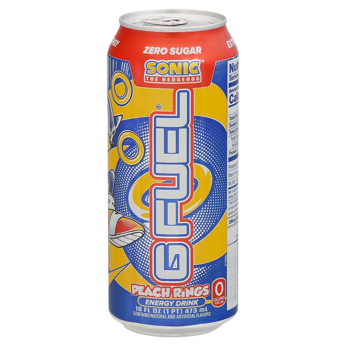slide 1 of 9, G FUEL Gfuel Sonic Peach Rings Energy Drink, 16 oz