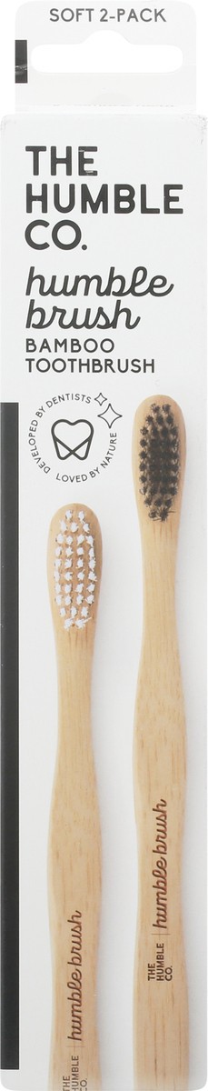 slide 8 of 12, The Humble Co. 2 Pack Soft Bamboo Toothbrush 2 ea, 2 ct