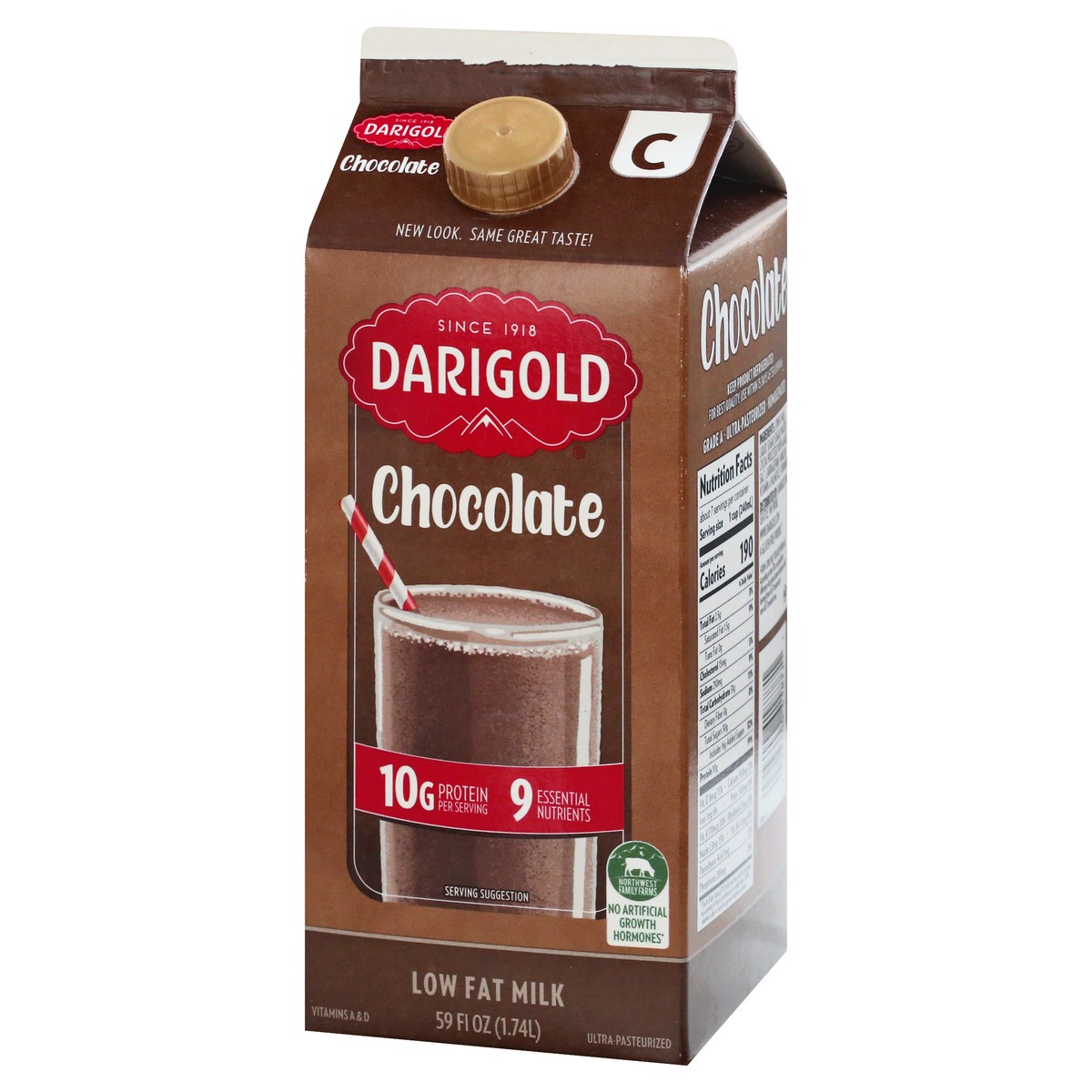 slide 3 of 9, Darigold Low Fat Chocolate Milk 59 fl oz, 59 fl oz