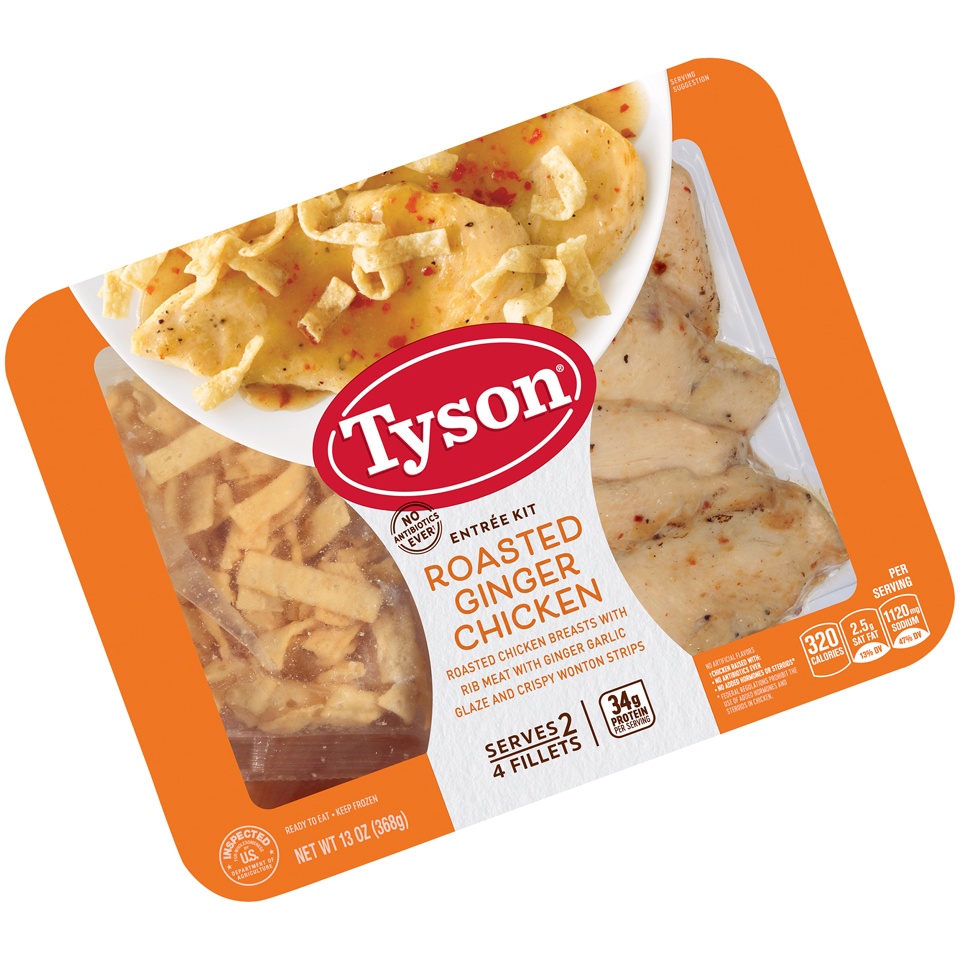 slide 2 of 3, Tyson Roasted Ginger Chicken Entrée Kit, 13 oz