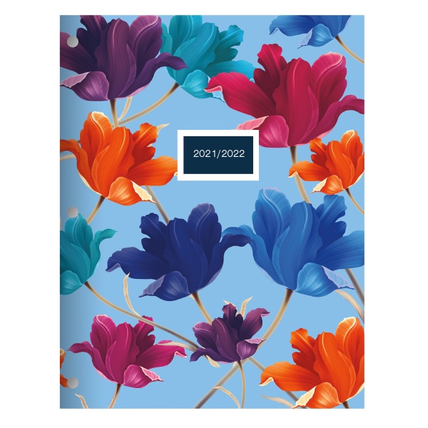 slide 1 of 3, Office Depot Brand Fashion Monthly Academic Planner, 8-1/4'' X 10-3/4'', Floral, July 2021 To June 2022, Odus2033-032, 1 ct