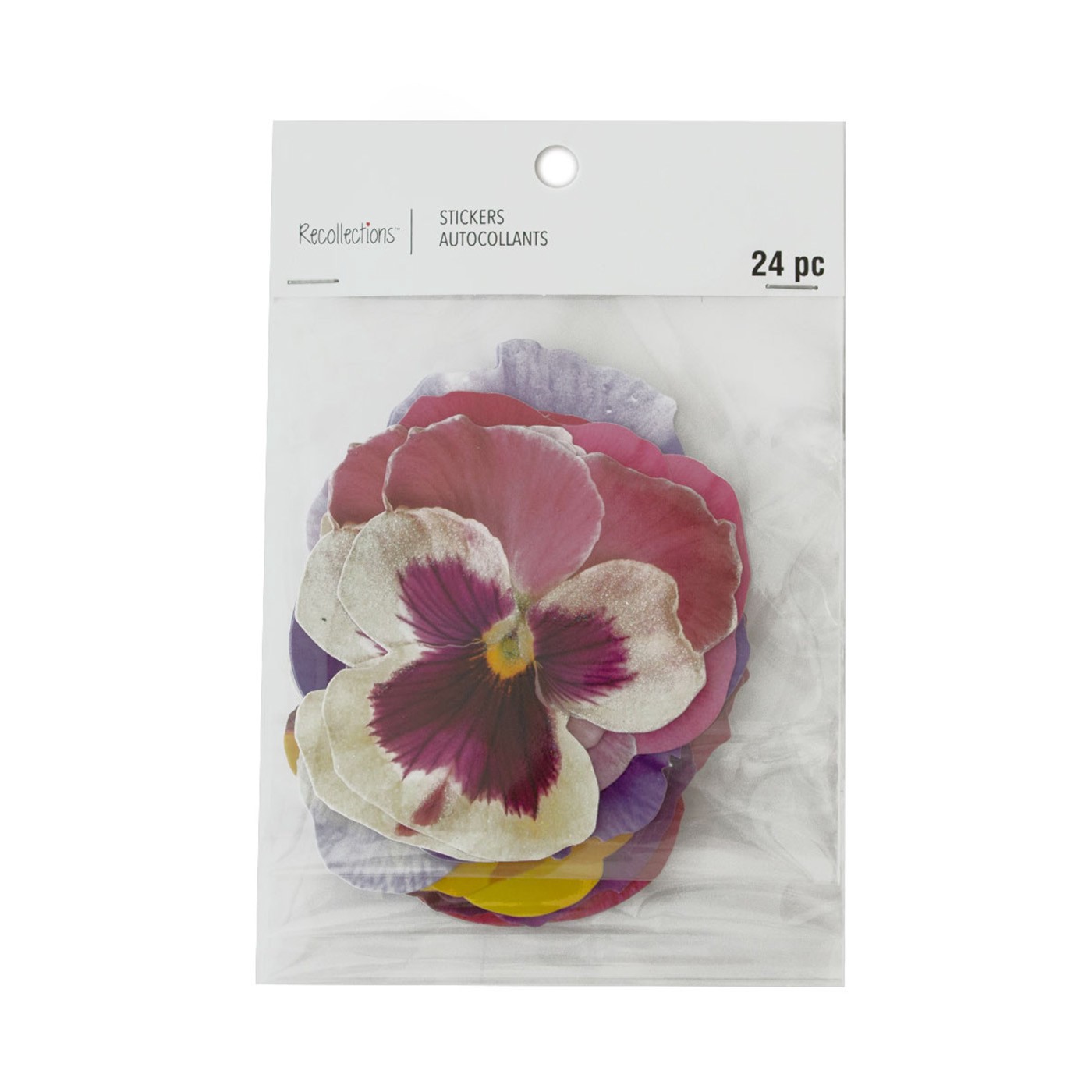 slide 2 of 4, Pansy Die Cut Stickers By Recollections, 4 in x 6 in