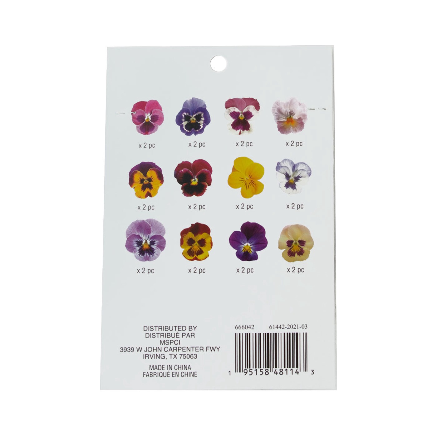 slide 3 of 4, Pansy Die Cut Stickers By Recollections, 4 in x 6 in