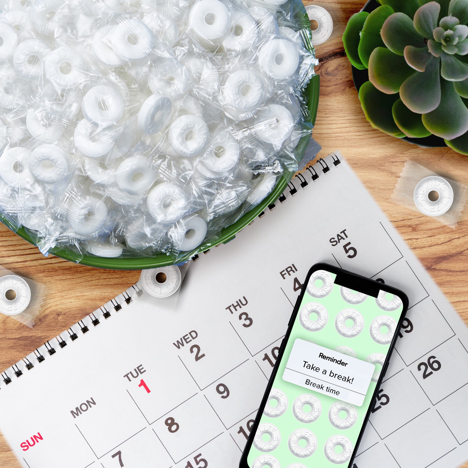 slide 6 of 8, LIFE SAVERS Wint-O-Green Breath Mint Bulk Hard Candy, Party Size, 44.93 oz Bag, 44.93 oz