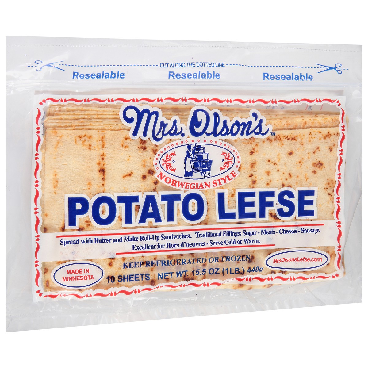 slide 2 of 12, Mrs. Olson's Norwegian Style Potato Lefse 10 ea, 10.0 ct