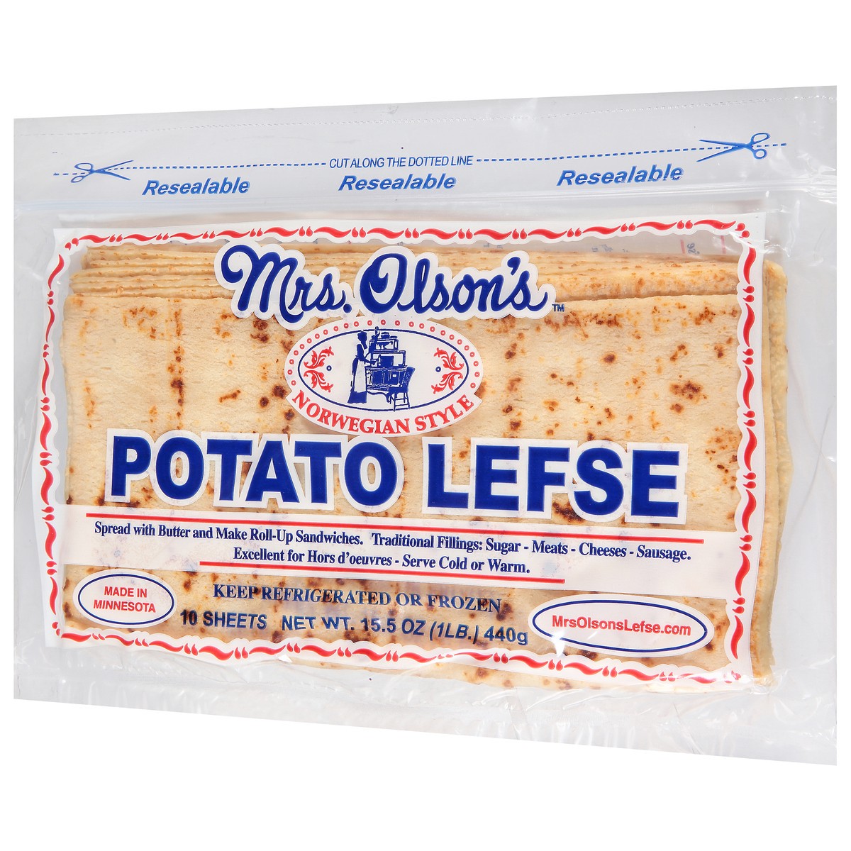 slide 8 of 12, Mrs. Olson's Norwegian Style Potato Lefse 10 ea, 10.0 ct