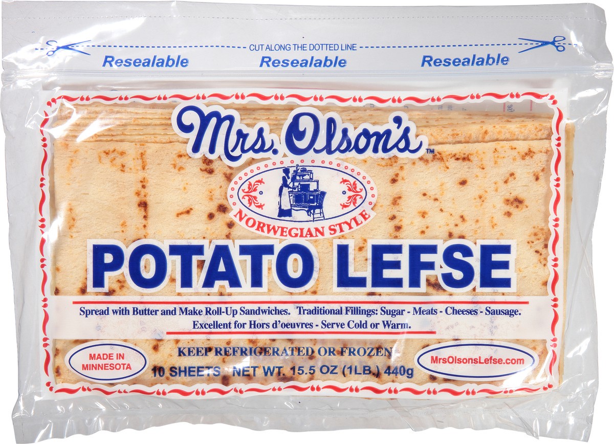 slide 10 of 12, Mrs. Olson's Norwegian Style Potato Lefse 10 ea, 10.0 ct