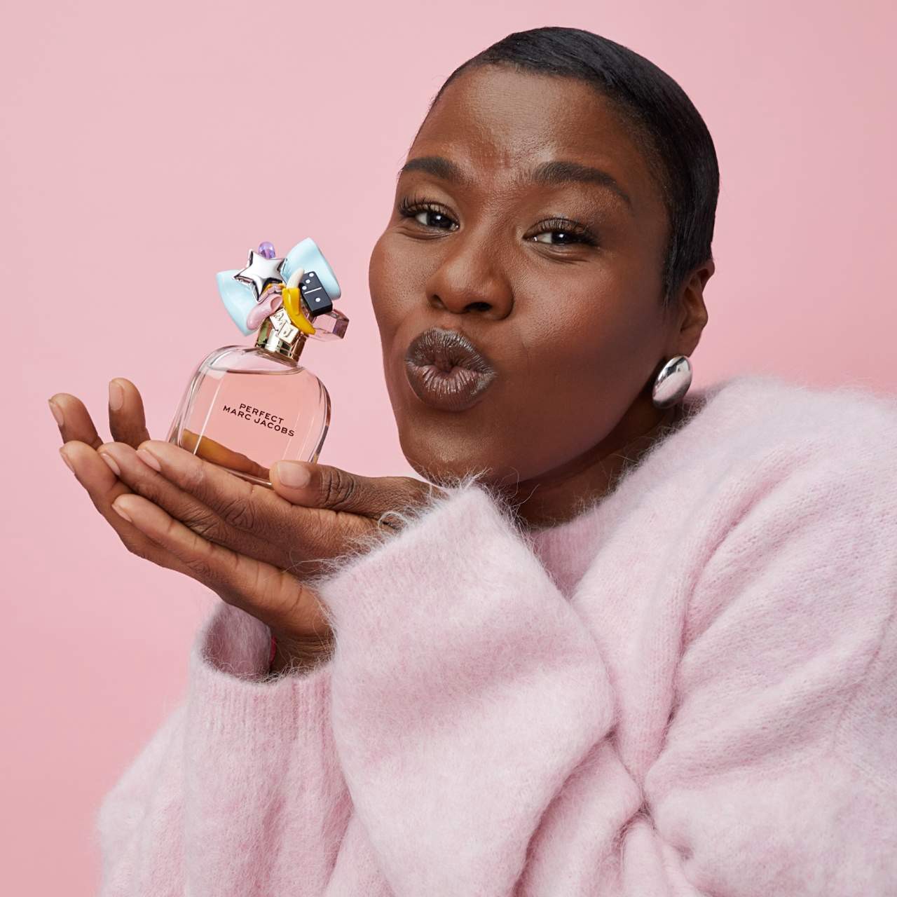 slide 6 of 8, Marc Jacobs Fragrances Perfect Eau de Parfum with Rhubarb, Daffodil, Almond Milk & Cashmeran 3.3 oz/ 100 mL, 