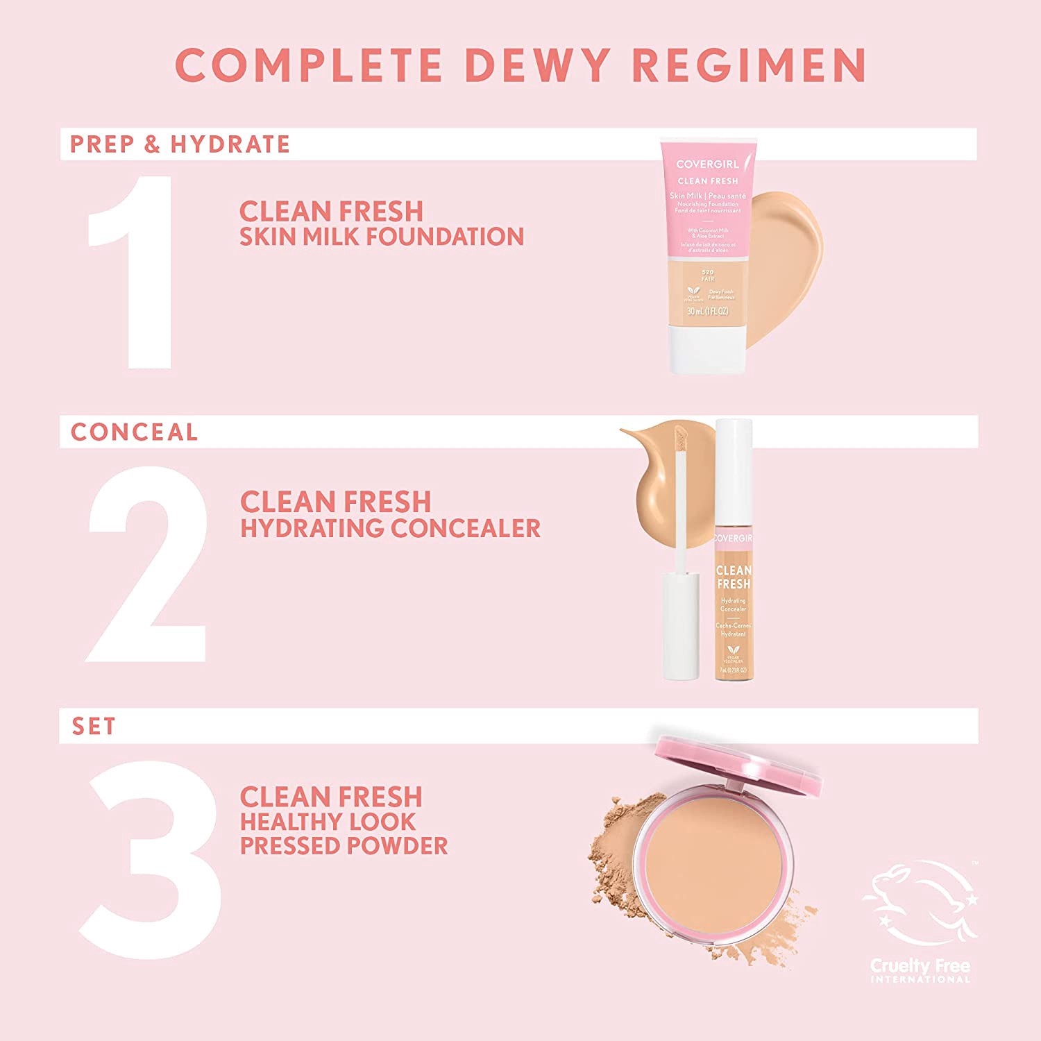 slide 10 of 11, Covergirl Clean Fresh Skin Milk Foundation Dewy Finish - 600 Rich - 1 fl oz, 1 fl oz