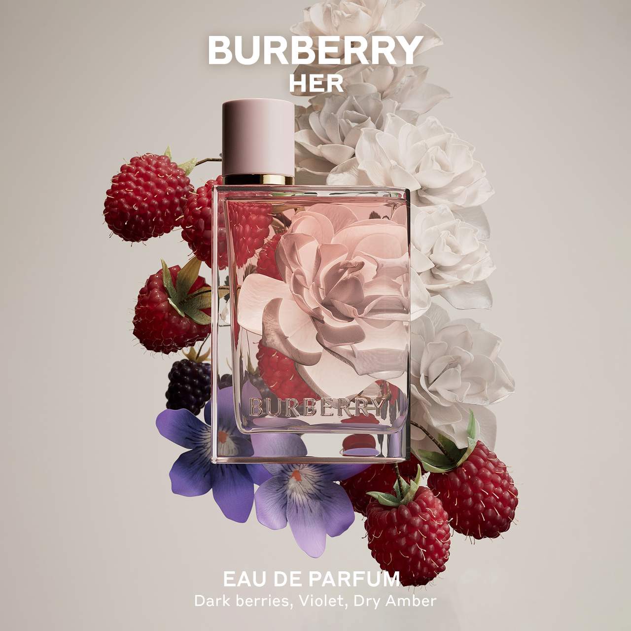 slide 2 of 3, BURBERRY Her Eau de Parfum with Berries, Amber and Musk 3.3 oz/100 mL eau de parfum spray,