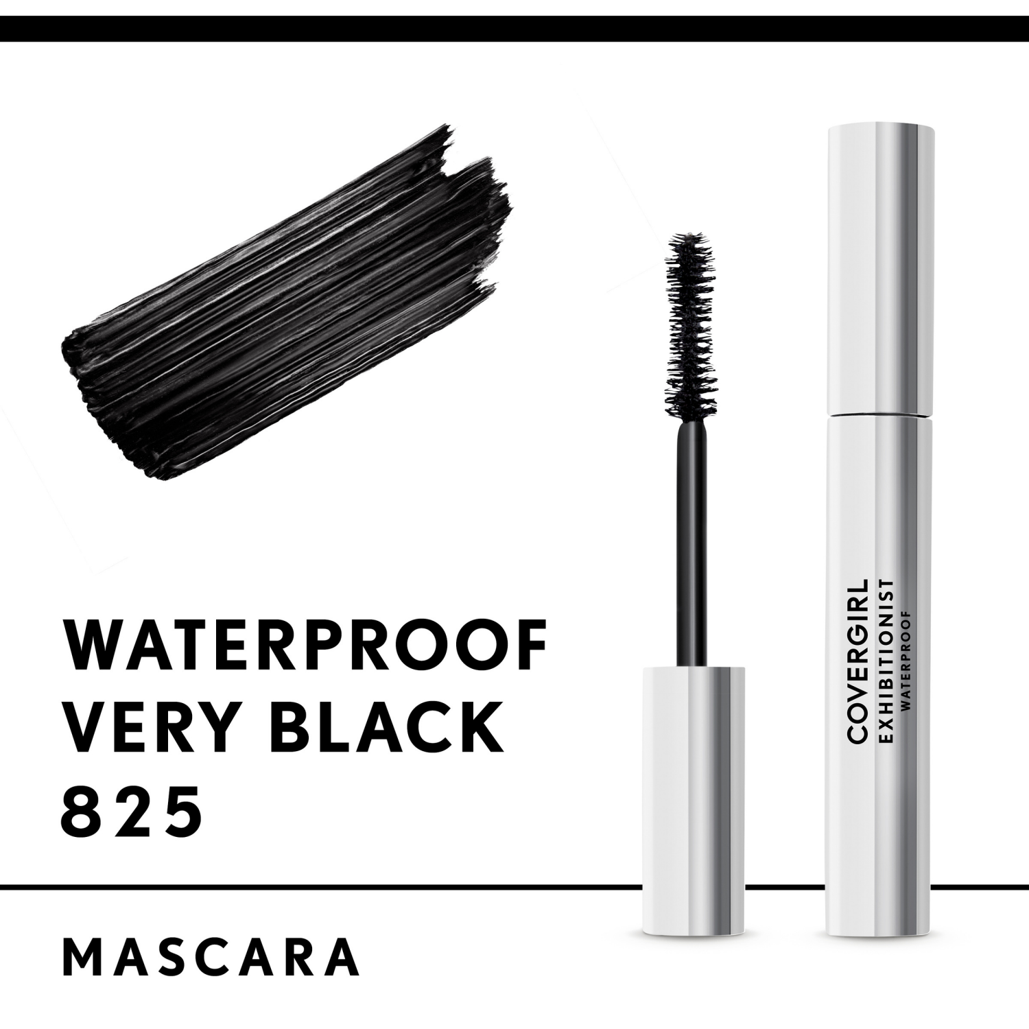 slide 7 of 8, Covergirl Exhibitionist Mascara Waterproof Very Black, 0.3 fl oz