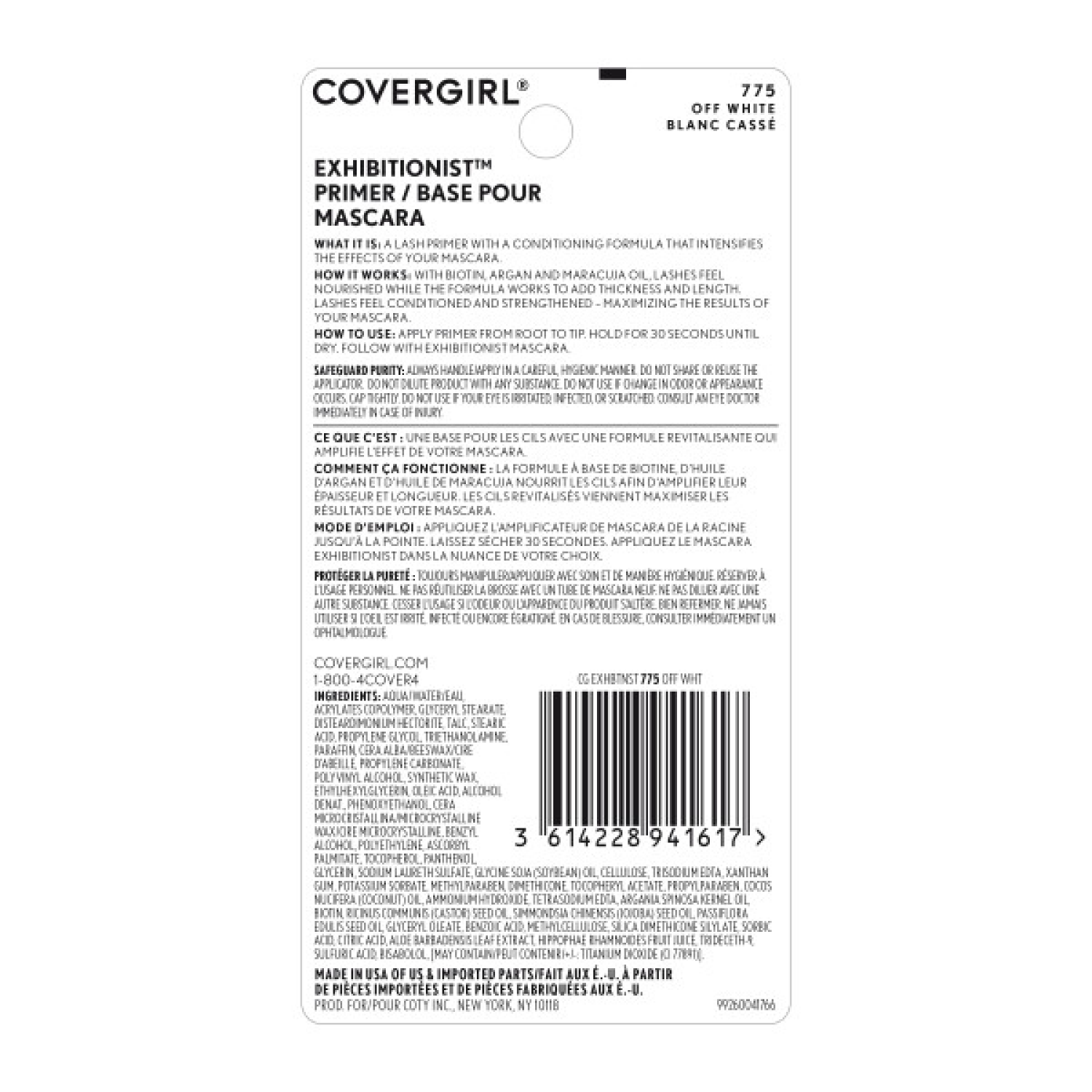 slide 2 of 5, Covergirl Exhibitionist Mascara Primer Off White, 0.3 oz