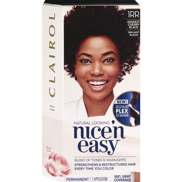 slide 1 of 1, Clairol Nice'N Easy 1Rr Deepest Cherry Black, 1 ct