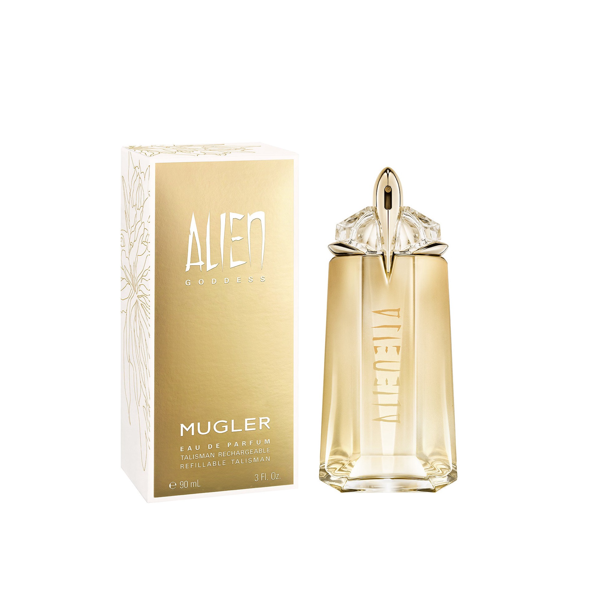 slide 2 of 2, Mugler Alien Goddess Eau de Parfum with Bourbon Vanilla & Jasmine 3 oz/ 89 mL eau de parfum spray, 