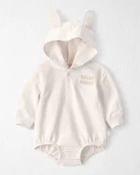 Baby Organic Cotton Bubble with Bunny Ears Batter Cream 24M