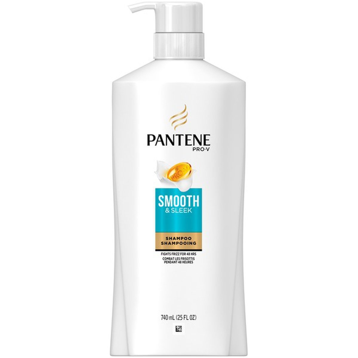 slide 1 of 1, Pantene Prov Smooth & Sleek Shampoo, 25 fl oz