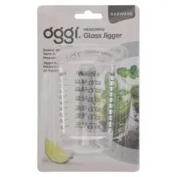Oggi Barware Measuring Glass Jigger 1 ea