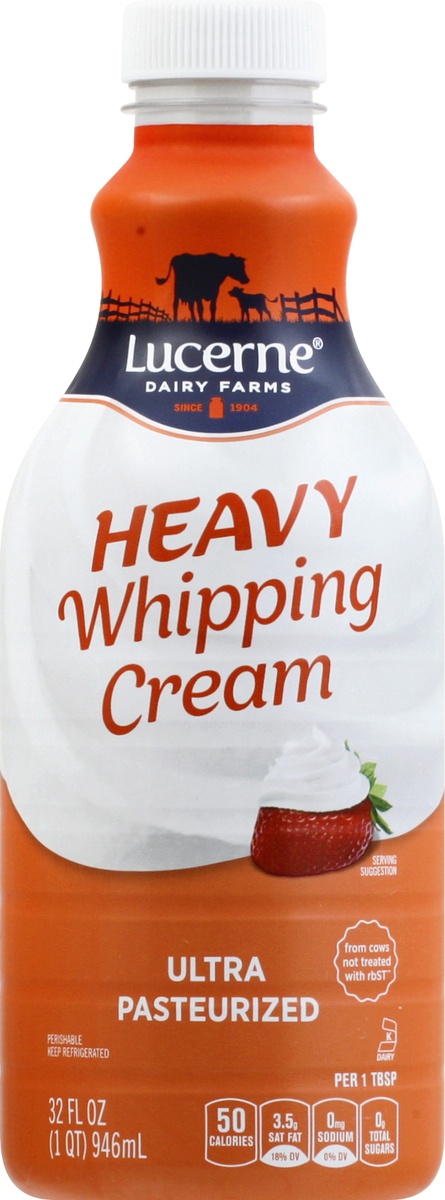 slide 6 of 9, Lucerne Dairy Farms Heavy Whipping Cream, 32 fl oz