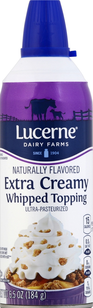 slide 3 of 4, Lucerne Whipped Topping Extra Creamy - 6.5 Oz, 6.5 fl oz