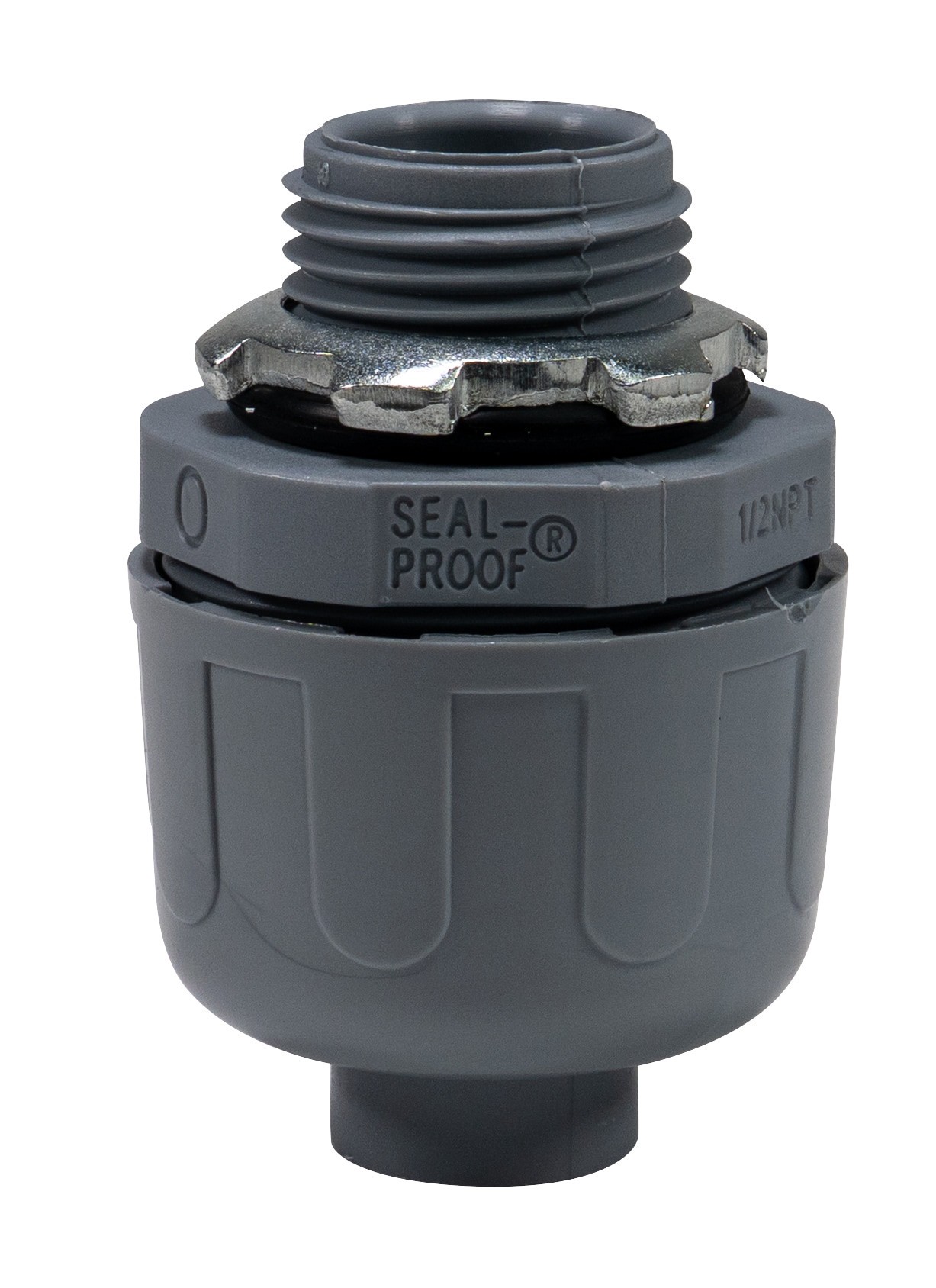 slide 3 of 6, Southwire 1/2-in Liquid Tight PVC Screw-in Connector Conduit Fittings, 1 ct