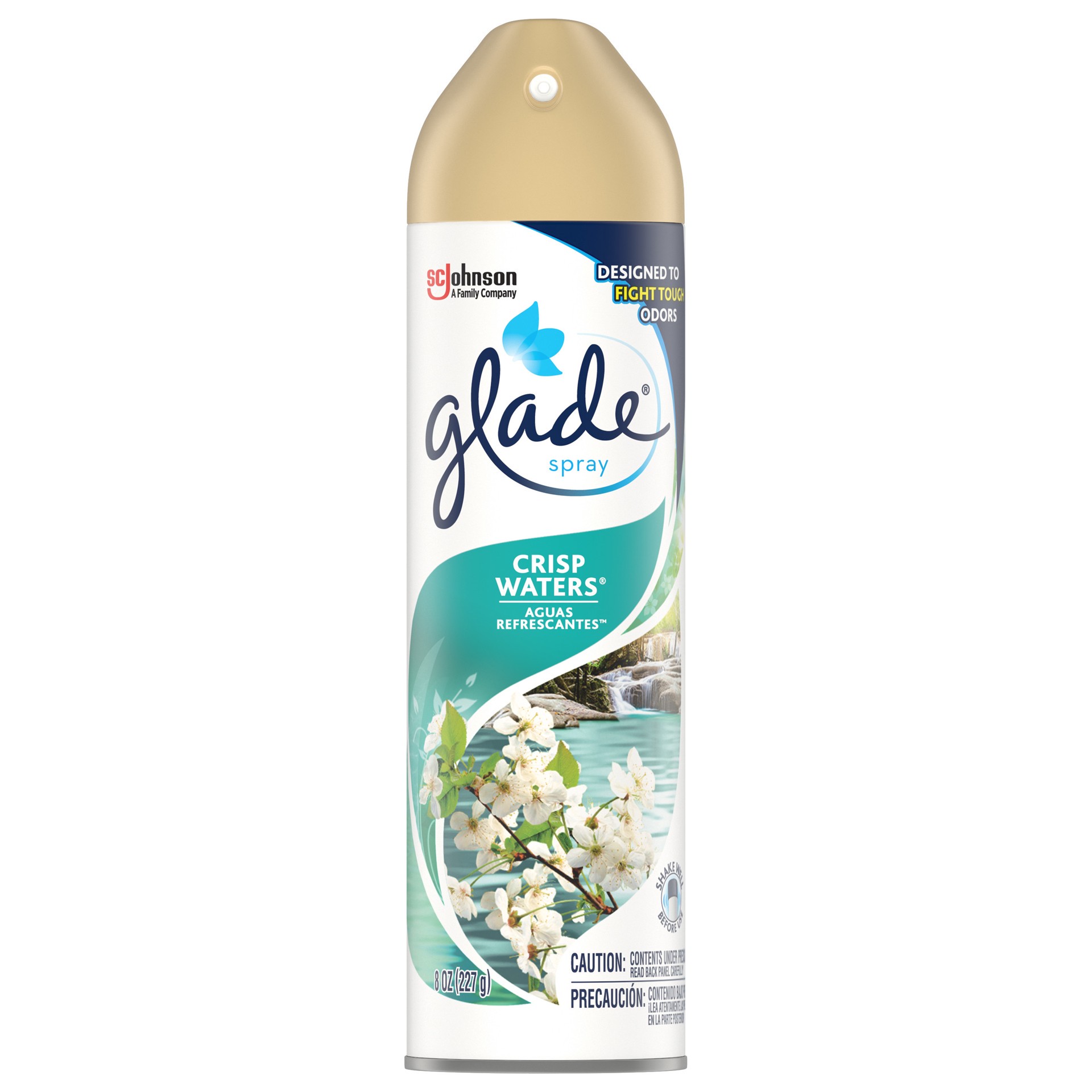 slide 1 of 4, Glade Crisp Waters Aero Air Freshener, 8 oz