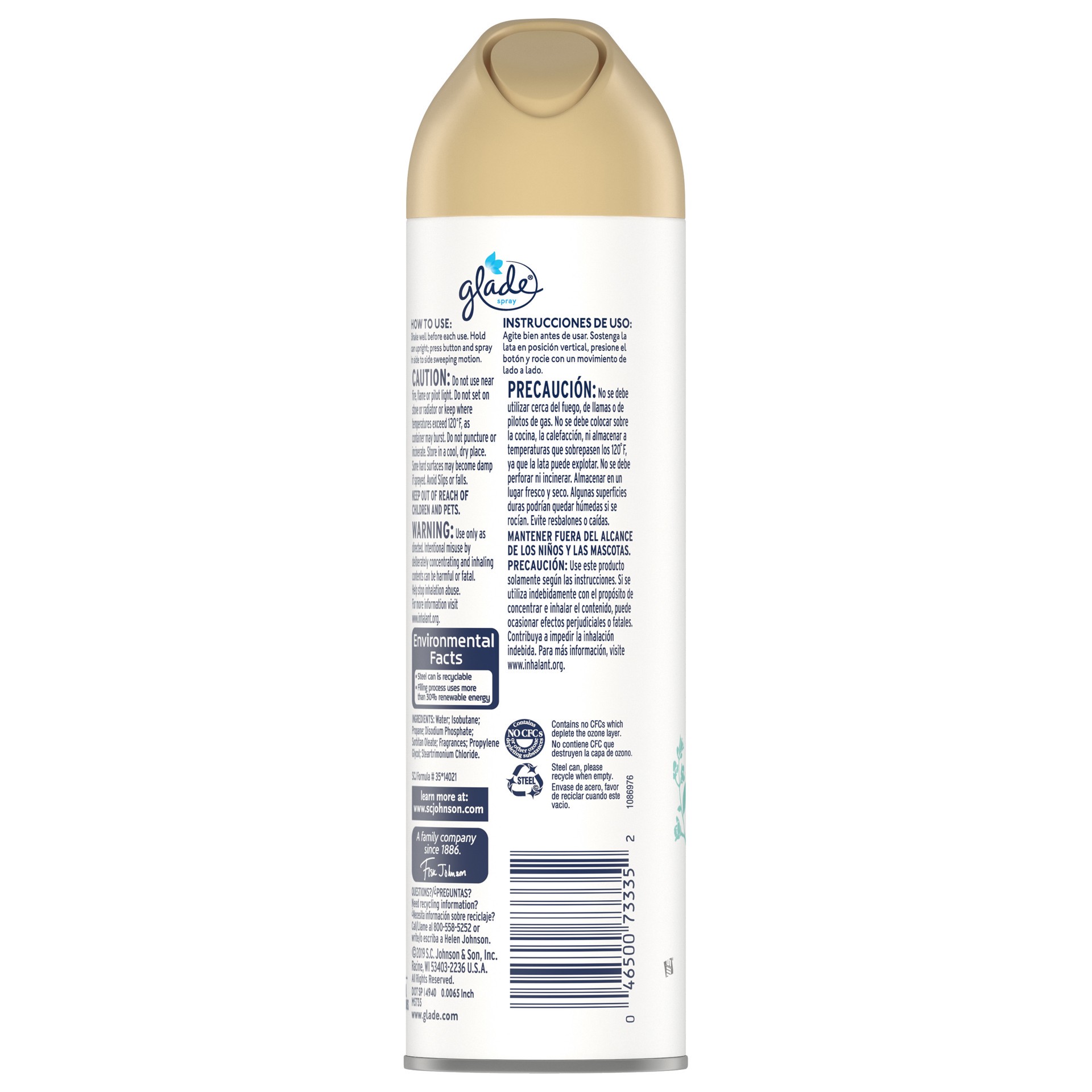 slide 3 of 4, Glade Crisp Waters Aero Air Freshener, 8 oz