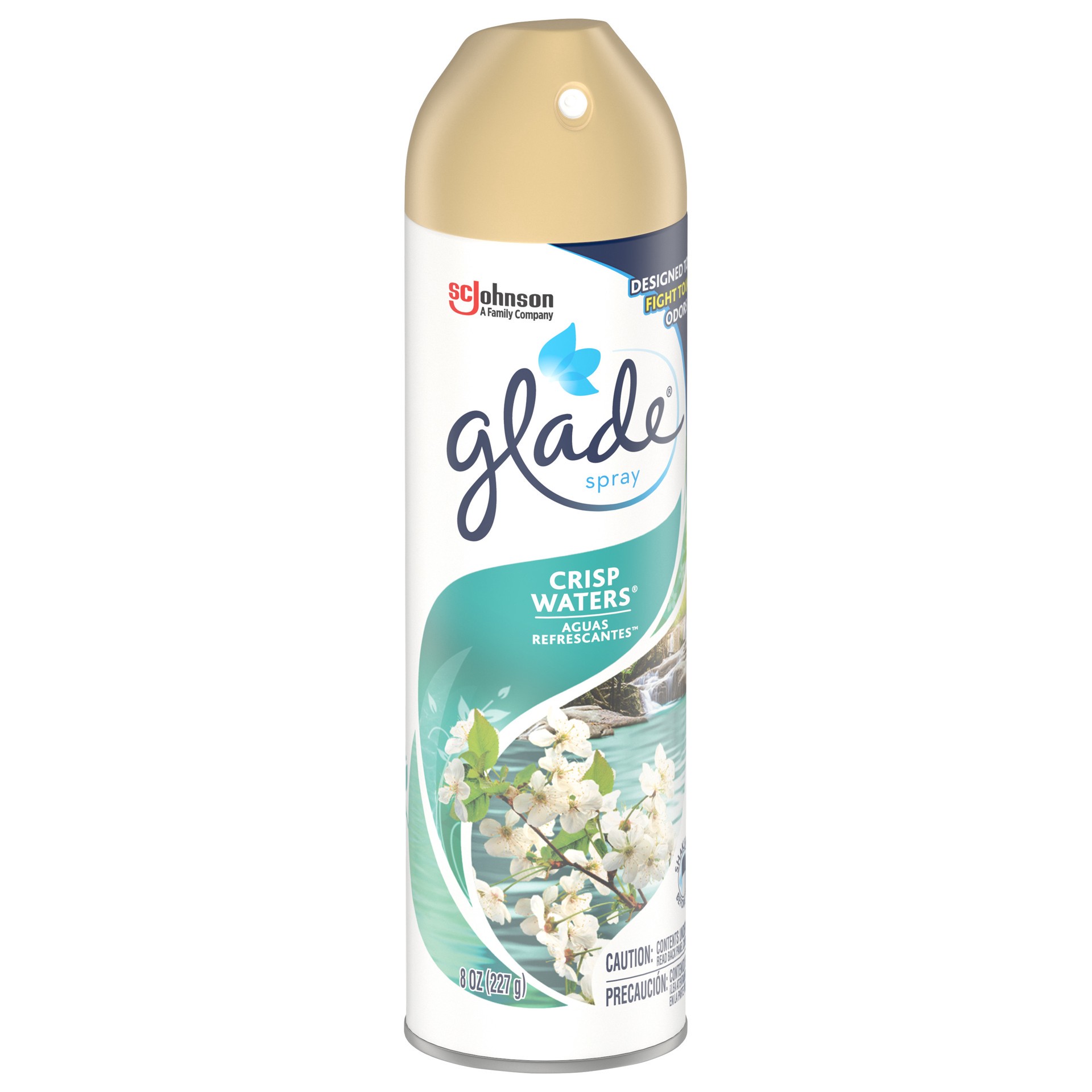 slide 4 of 4, Glade Crisp Waters Aero Air Freshener, 8 oz