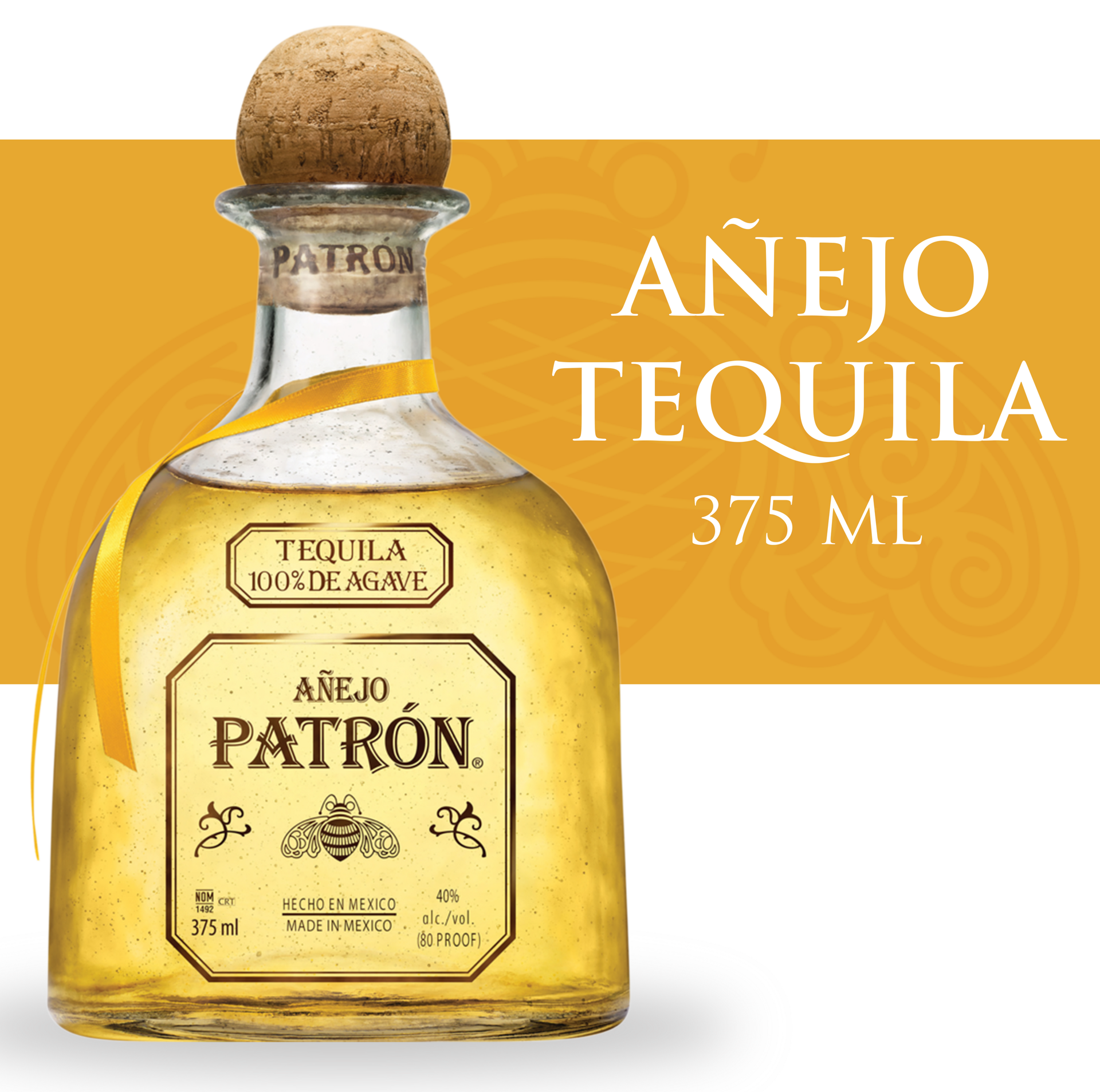 slide 1 of 9, Patrón Patron Anejo Tequila 40% 37.5Cl/375Ml, 375 ml