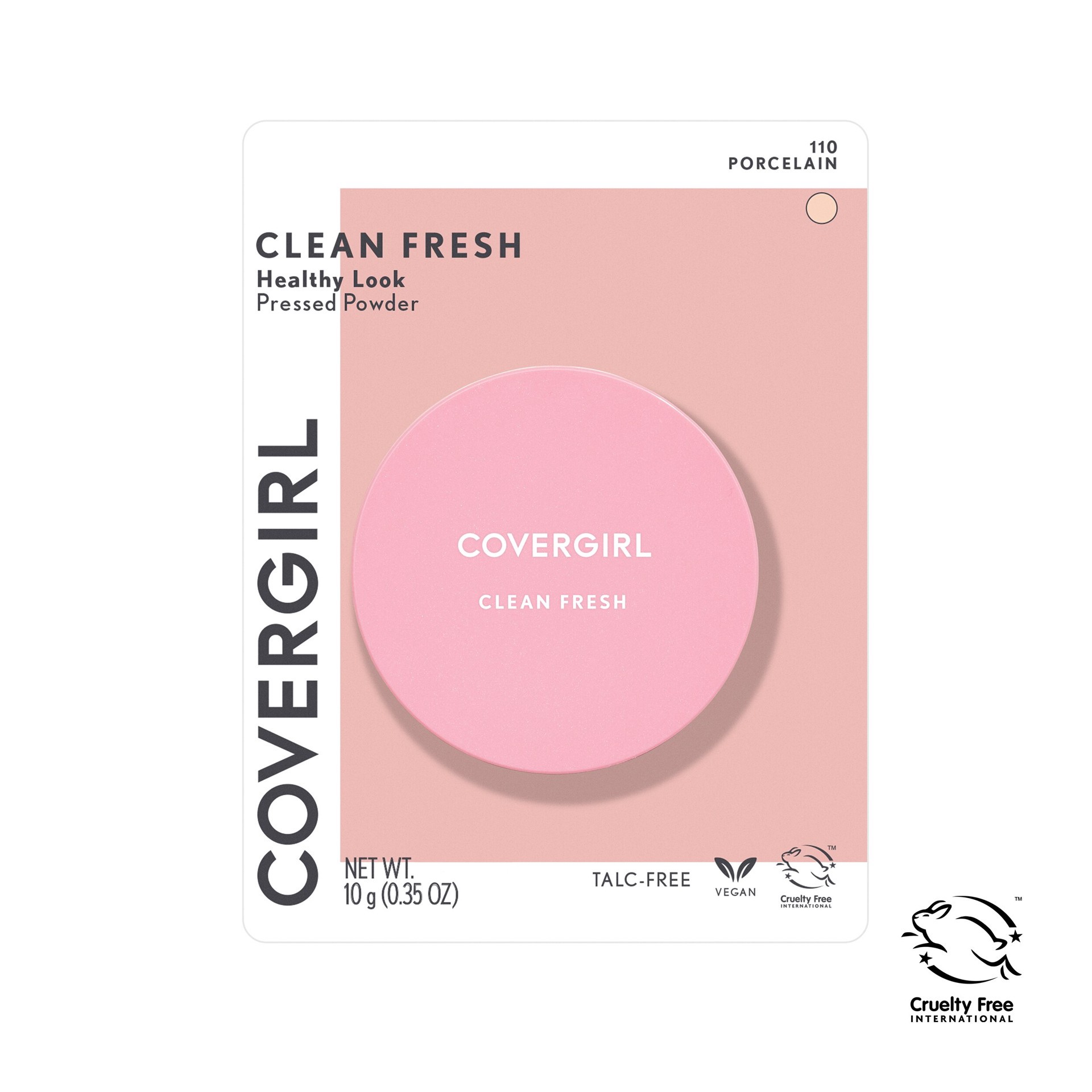 slide 2 of 9, Covergirl Clean Fresh Pressed Powder, Porcelain, 10 g
