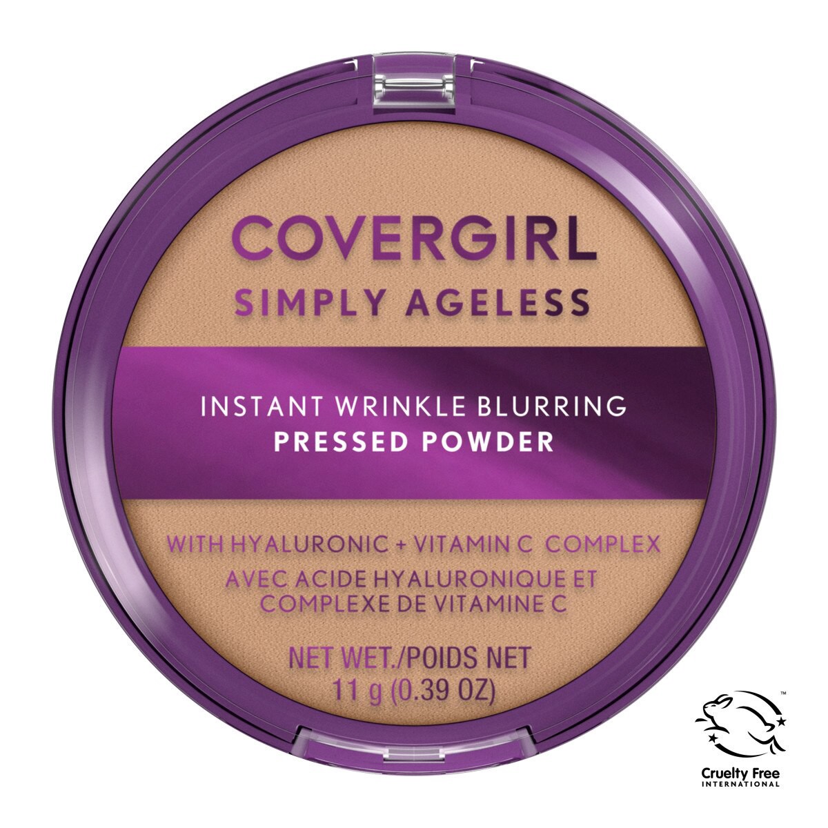 slide 9 of 9, Covergirl Simply Ageless Pressed Powder, Buff Beige, 0.39 oz