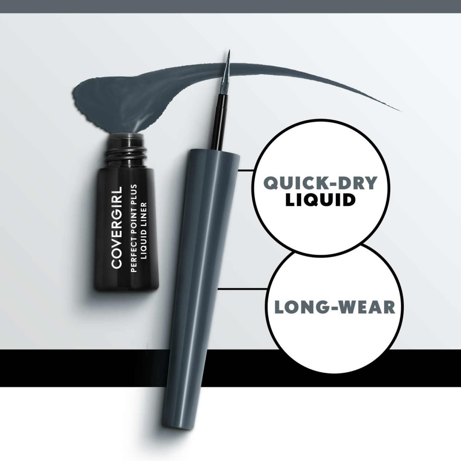 slide 5 of 5, CoverGirl Perfect Point Plus Eyeliner, Black Onyx, 0.85 fl oz