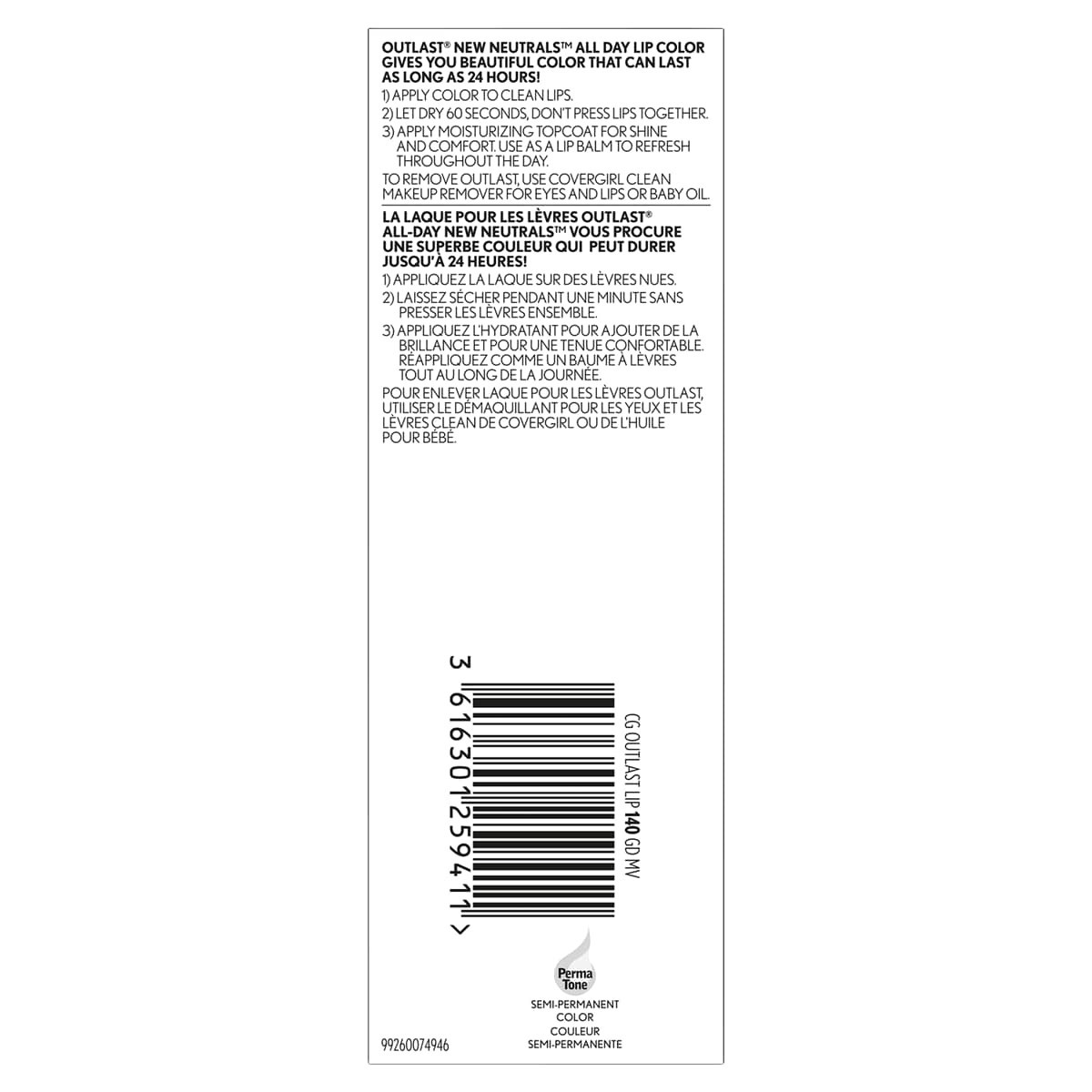 slide 2 of 2, Covergirl Outlast All-Day Good Mauve 140 Lip Color with Topcoat 1 ea, 1 ct