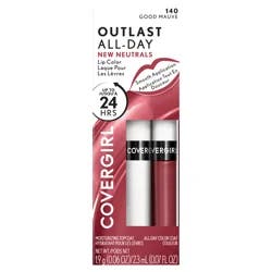 Covergirl Outlast All-Day Good Mauve 140 Lip Color with Topcoat 1 ea
