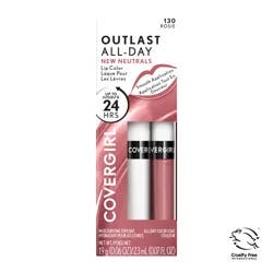 Covergirl Outlast All-Day Rosie 130 Lip Color with Topcoat 1 ea