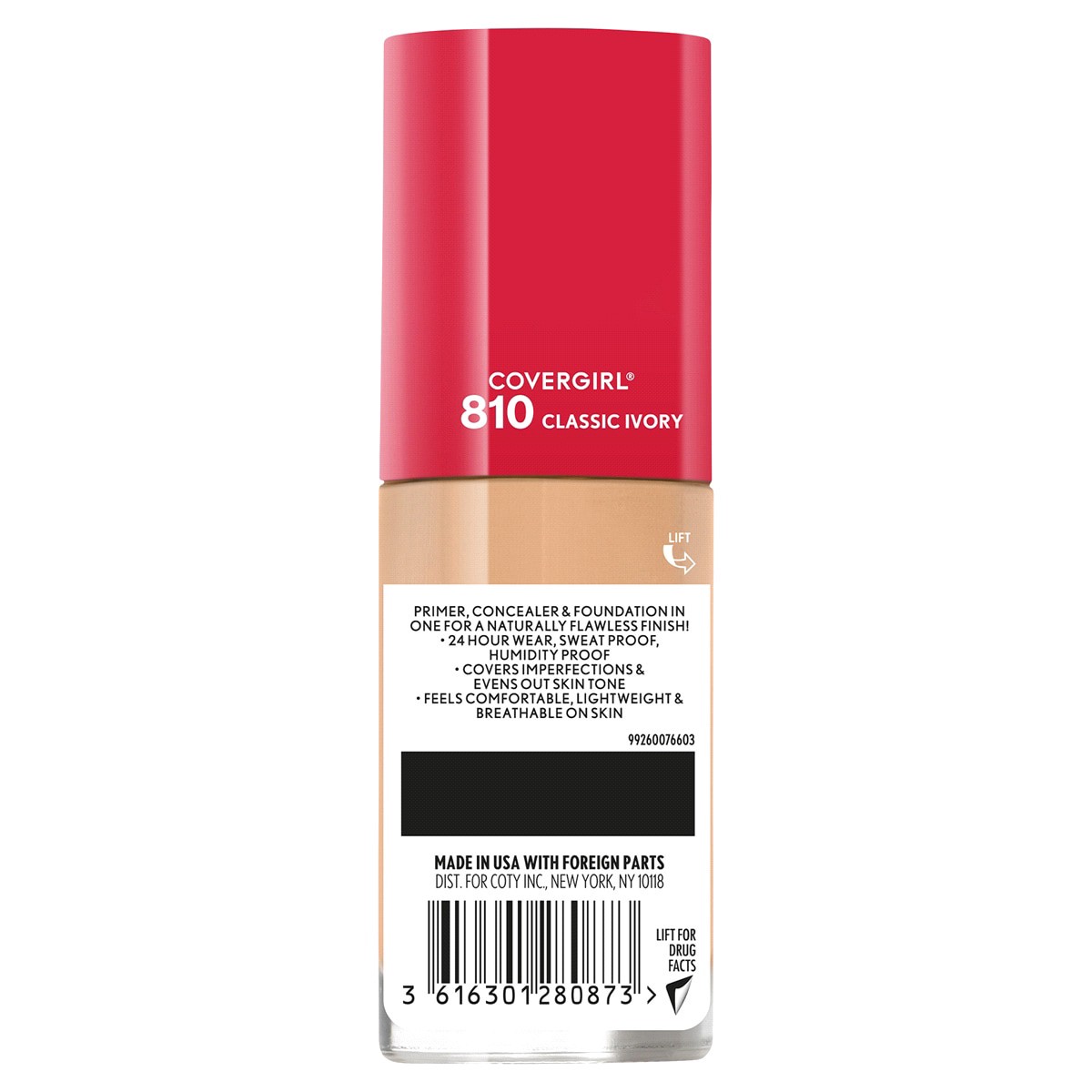 slide 2 of 2, CoverGirl Outlast Extreme Wear, 3-IN-1 Foundation, Classic Ivory, 1 fl oz