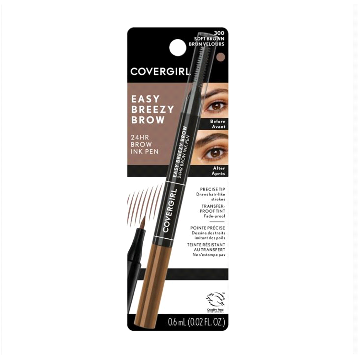 slide 1 of 2, COVERGIRL EASY BREEZY PLUSH Brow Other Soft Blond, 0.02 fl oz