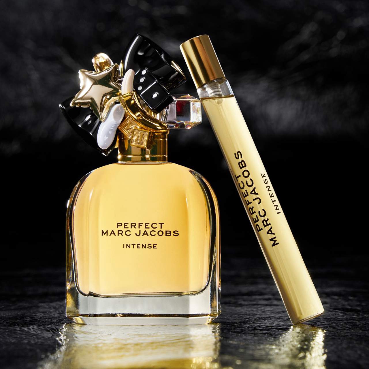 slide 3 of 7, Marc Jacobs Fragrances Perfect Intense Eau de Parfum with Jasmine, Sandalwood & Roasted Almond 3.3 oz/100 ml eau de parfum spray,