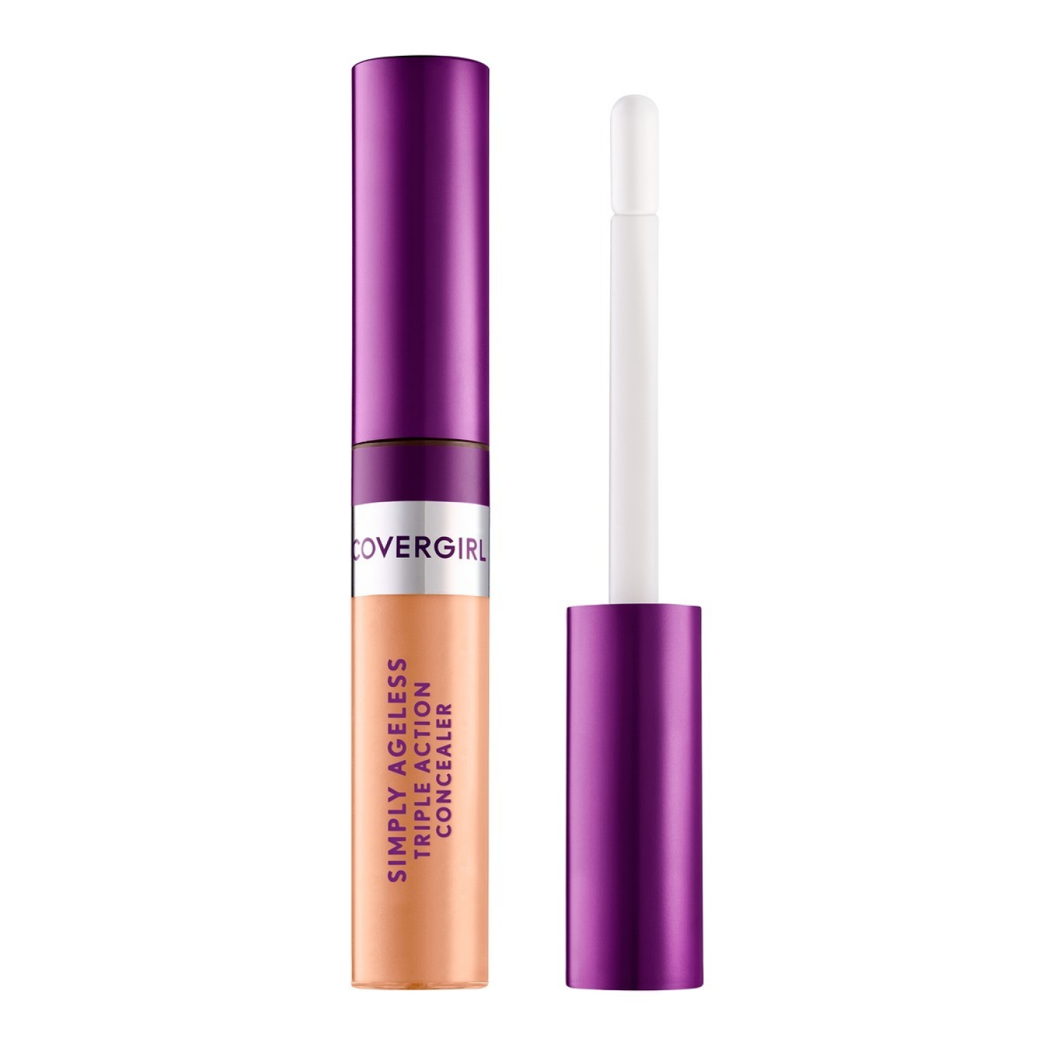 slide 3 of 5, Covergirl COVERGIRL Simply Ageless Triple Action Concealer, Warm Beige 350, 0.24 fl oz