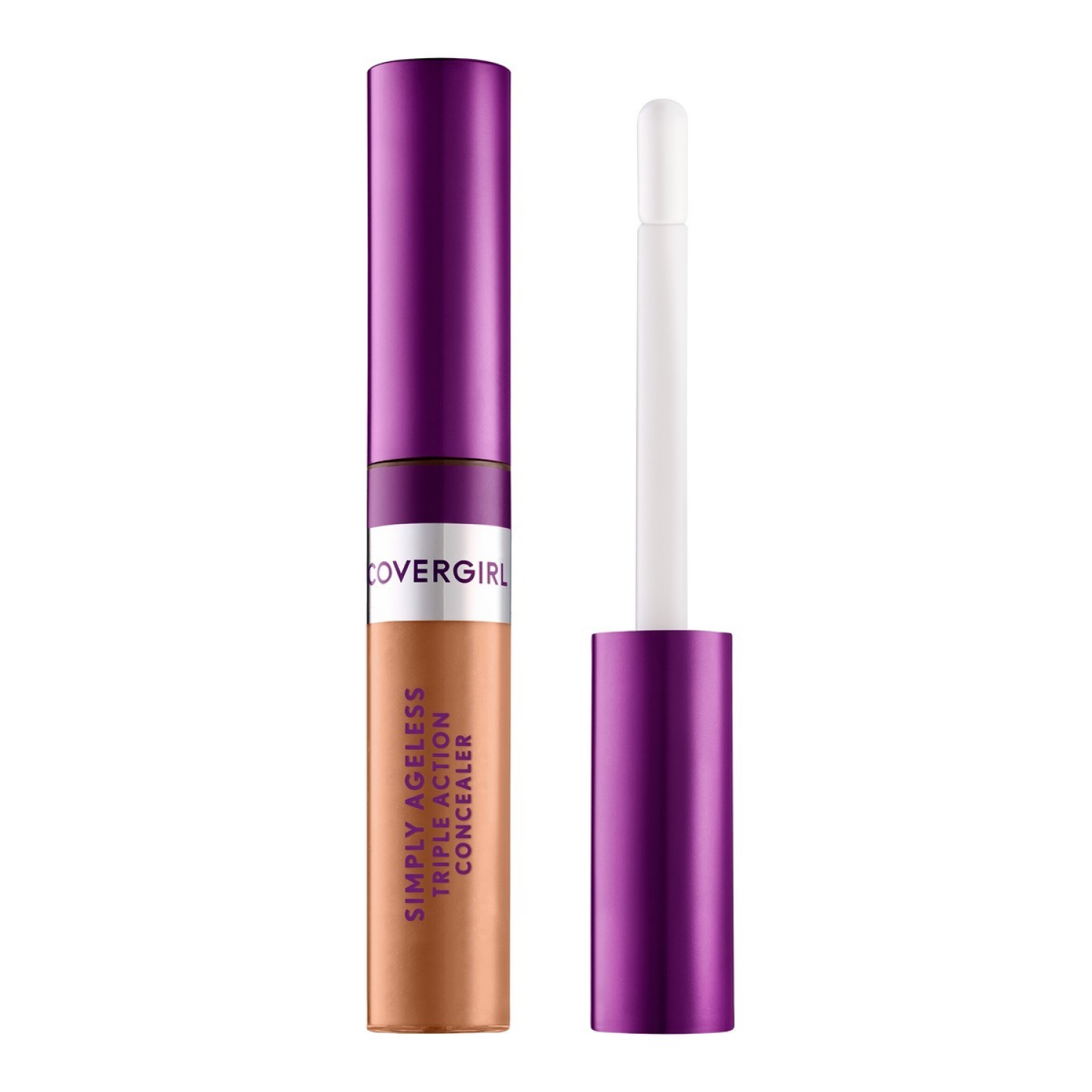 slide 3 of 5, Covergirl COVERGIRL Simply Ageless Triple Action Concealer, Soft Sable 380, 0.24 fl oz