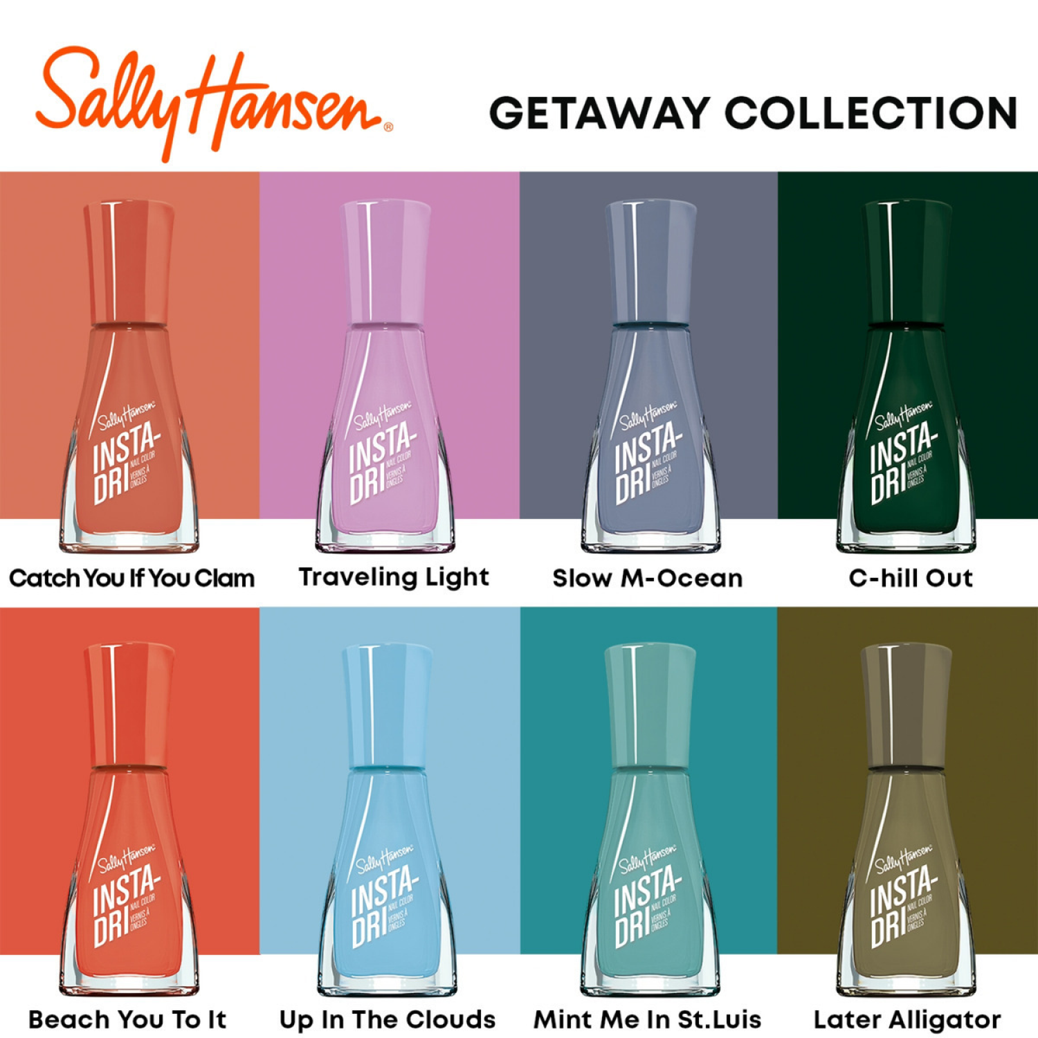 slide 3 of 7, Sally Hansen Insta-Dri Nail Polish, Up In the Clouds, .31 fl oz, 0.31 fl oz