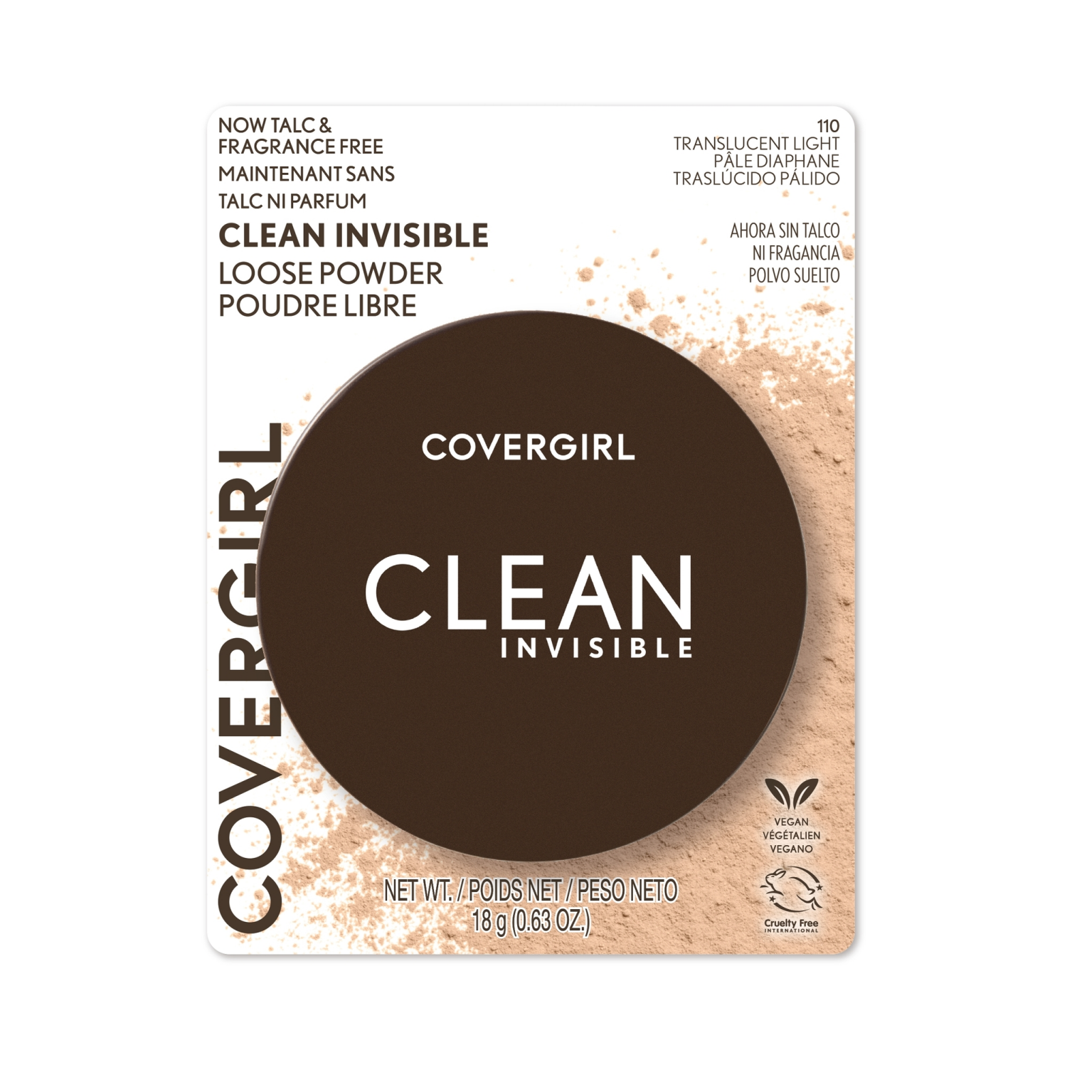 slide 1 of 8, Covergirl COVERGIRL Clean Invisible Loose Powder Translucent Light 0.63oz, 0.63 oz