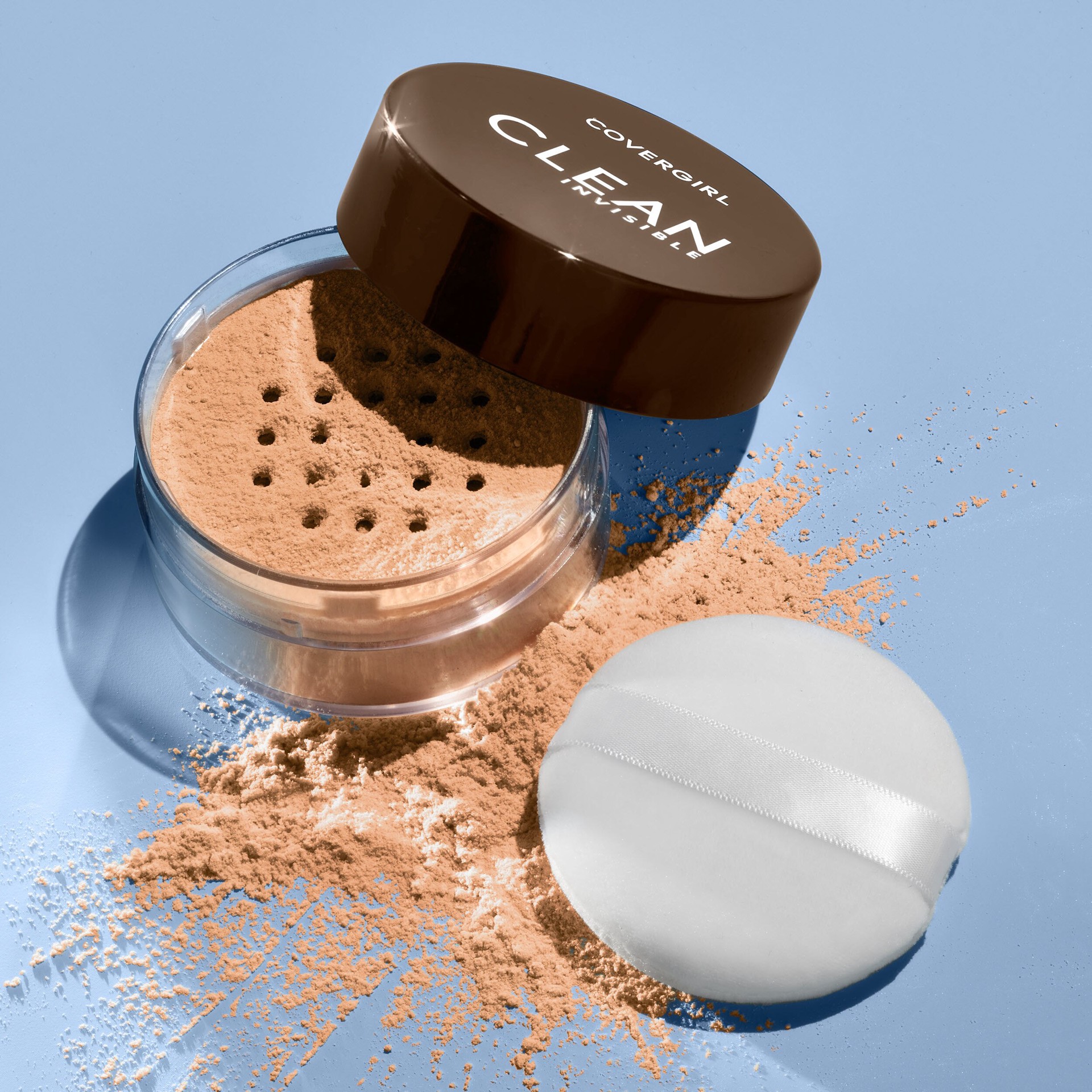 slide 7 of 8, Covergirl Clean Invisible Loose Powder - Loose Powder, Setting Powder, Vegan Formula - Translucent Deep, 20g (0.7 oz), 18 g