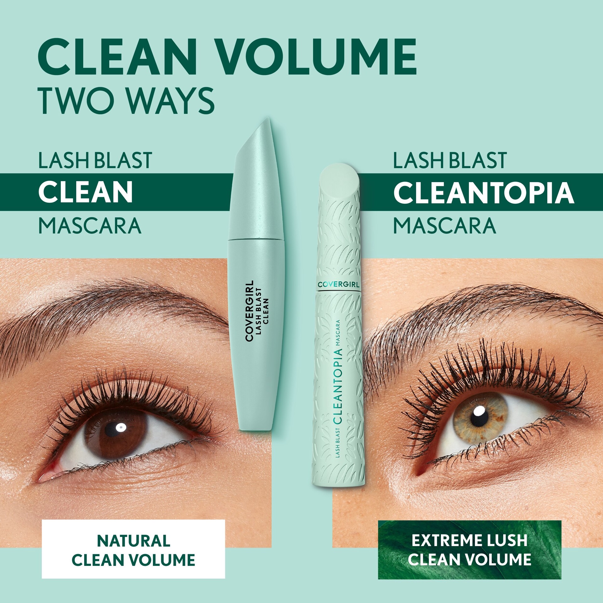 slide 13 of 13, Covergirl Lash Blast Cleantopia Mascara - Black Brown - 0.32 fl oz, 9.50 mL