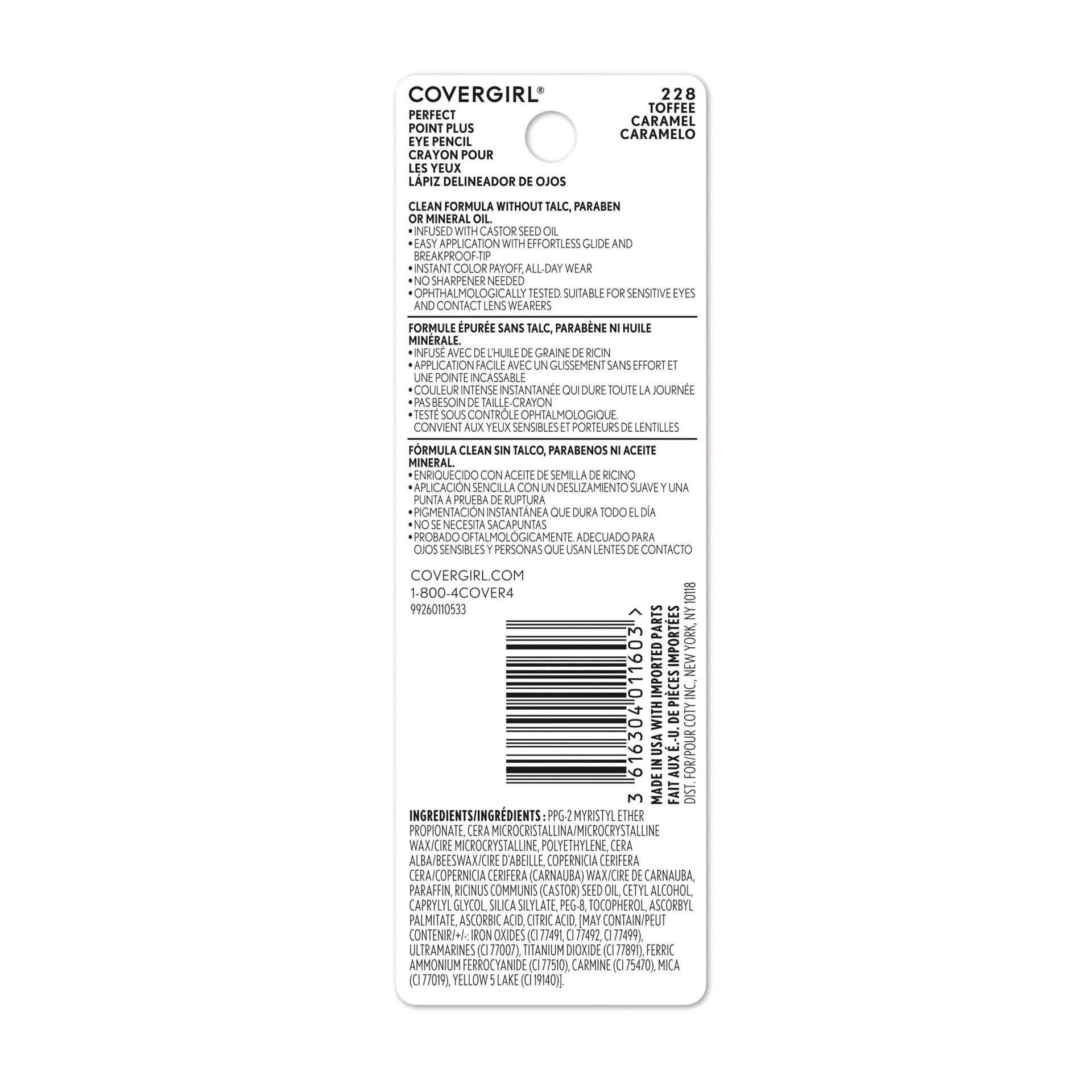 slide 6 of 6, Covergirl 228 Toffee Perfect Point Plus Eye Pencil Crayon 0.008 oz, 0.008 oz