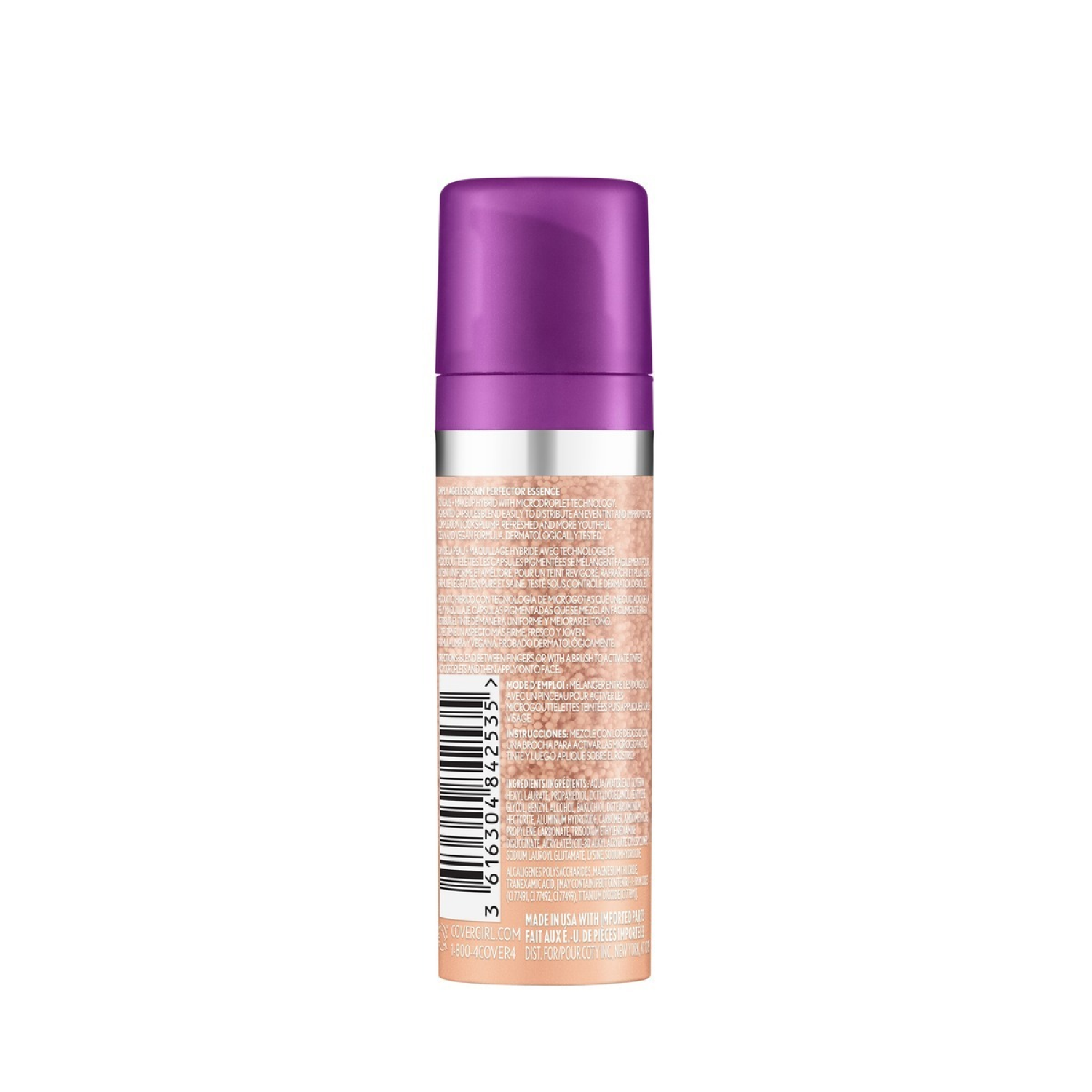 slide 2 of 8, Cover Girl COVERGIRL Simply Ageless Liquid Foundation Perfector Essence Medium 40, 1 fl oz