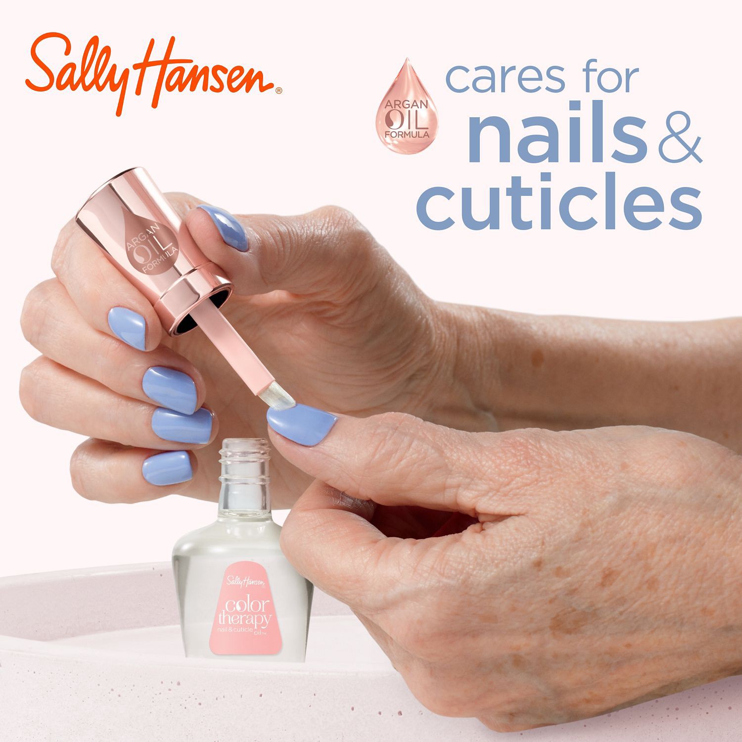 slide 3 of 10, Sally Hansen Color Therapy Nail Polish - Dressed to Chill, 0.5oz, 14.70 mL